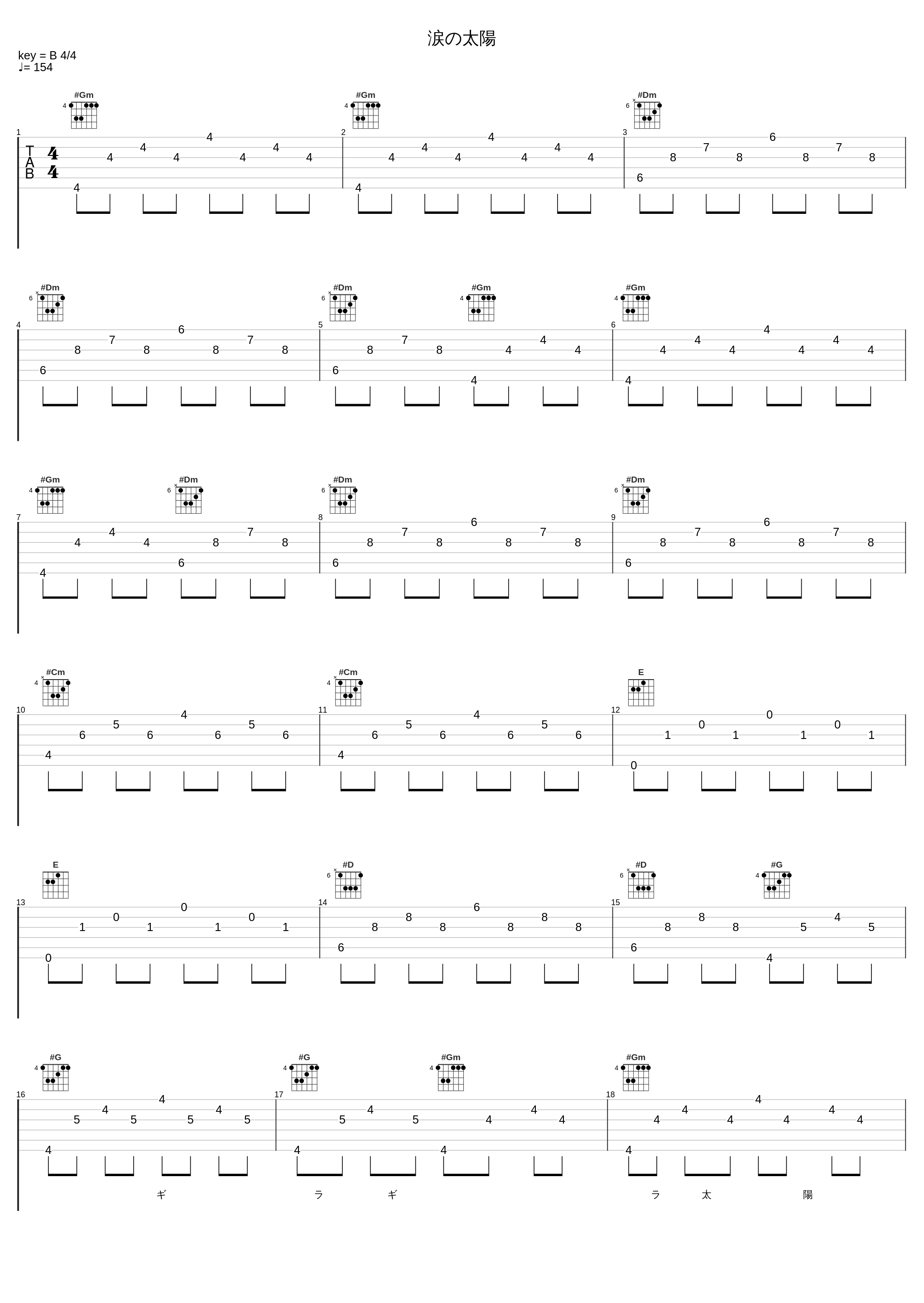 涙の太陽_V.A._1