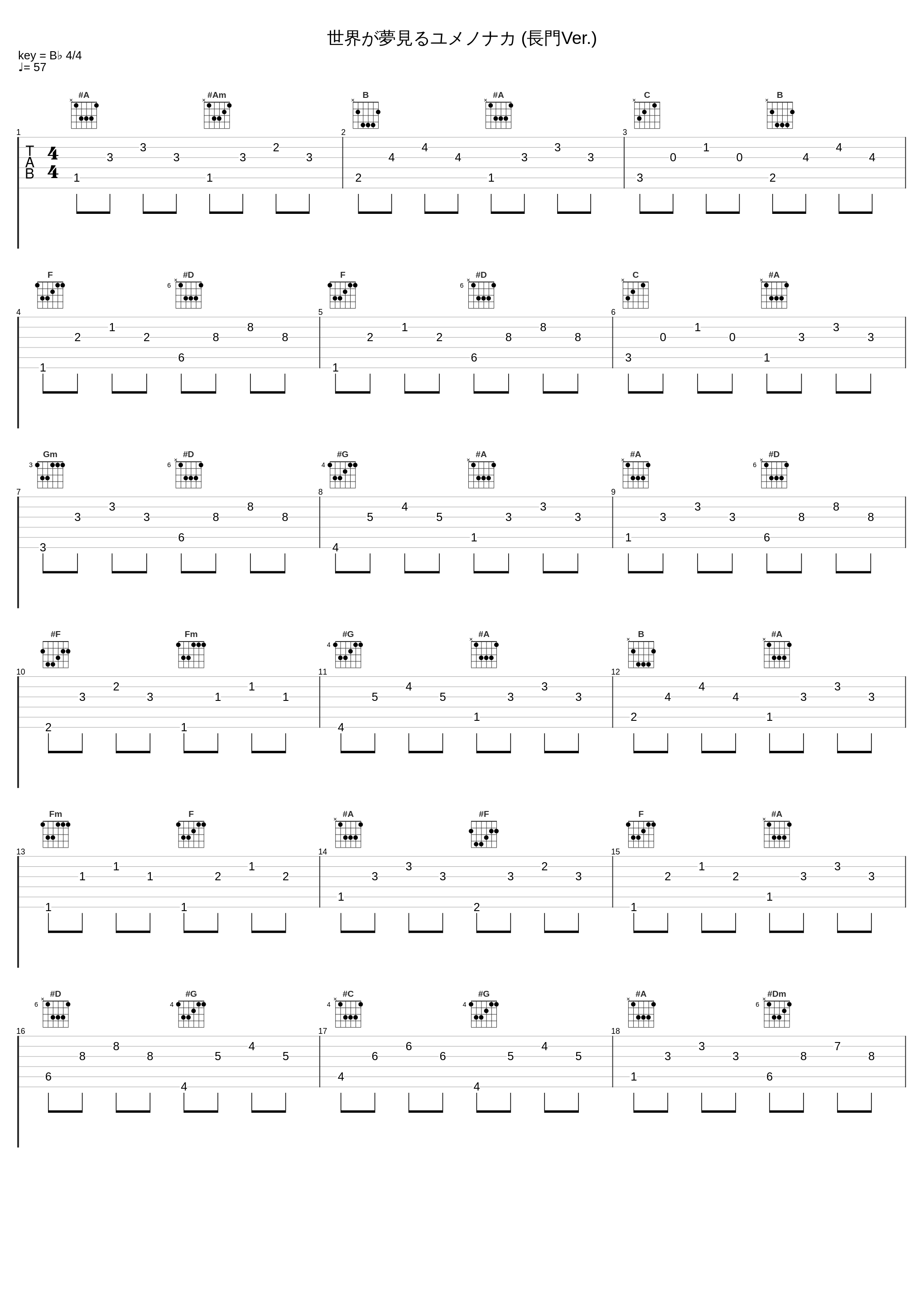 世界が夢見るユメノナカ (長門Ver.)_茅原实里_1