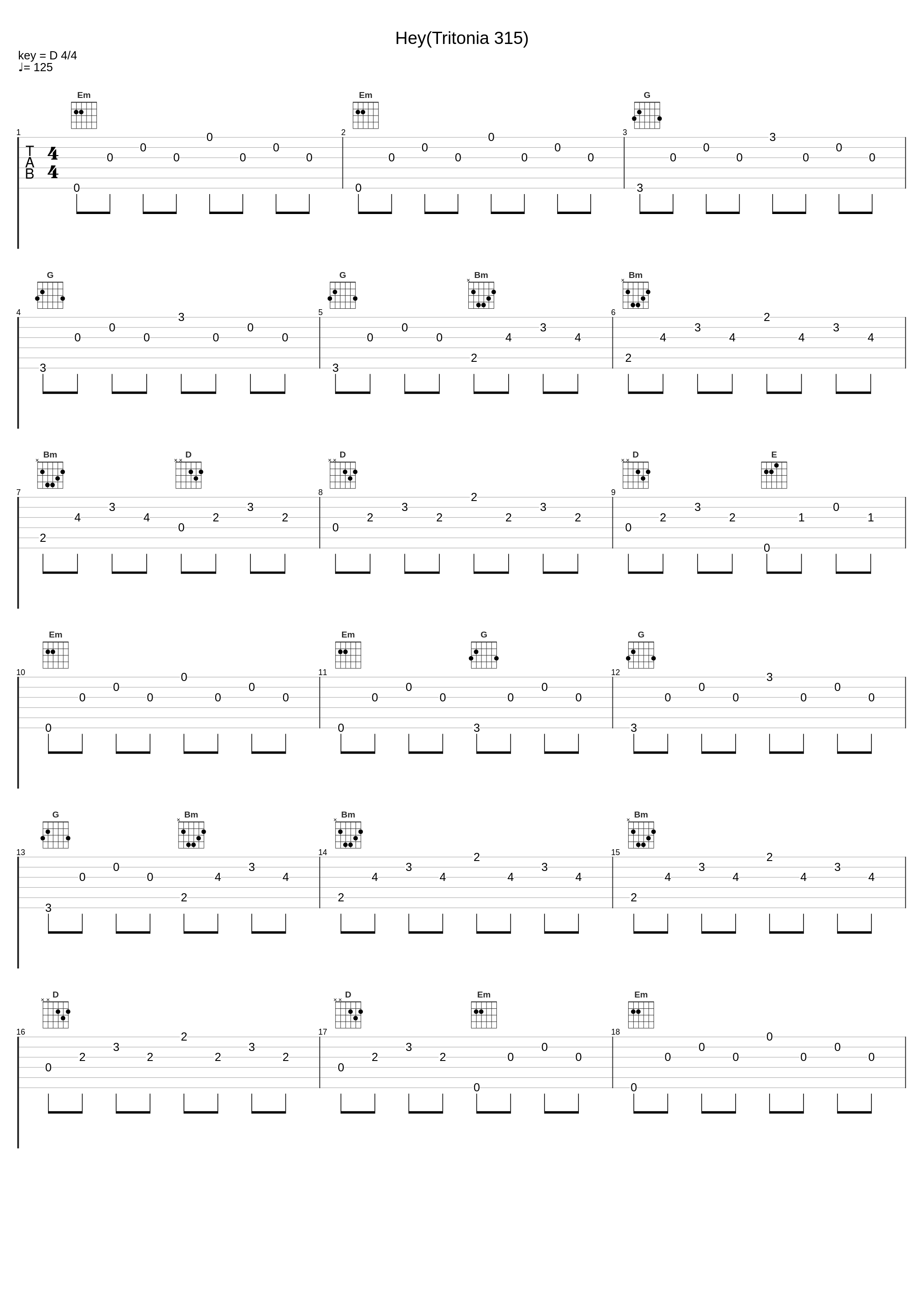 Hey(Tritonia 315)_Minus One,Udo_1