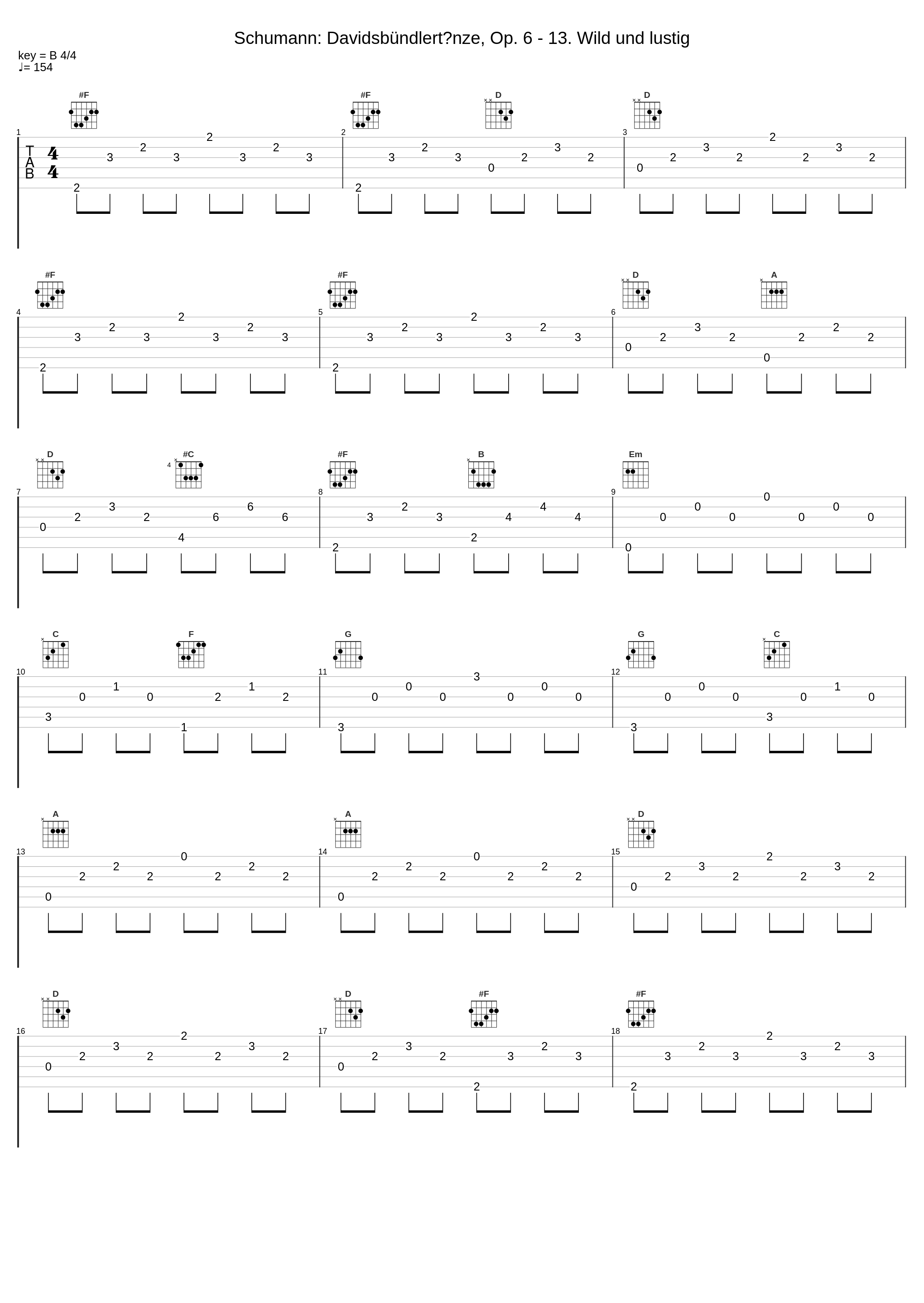 Schumann: Davidsbündlertänze, Op. 6 - 13. Wild und lustig_內田光子_1