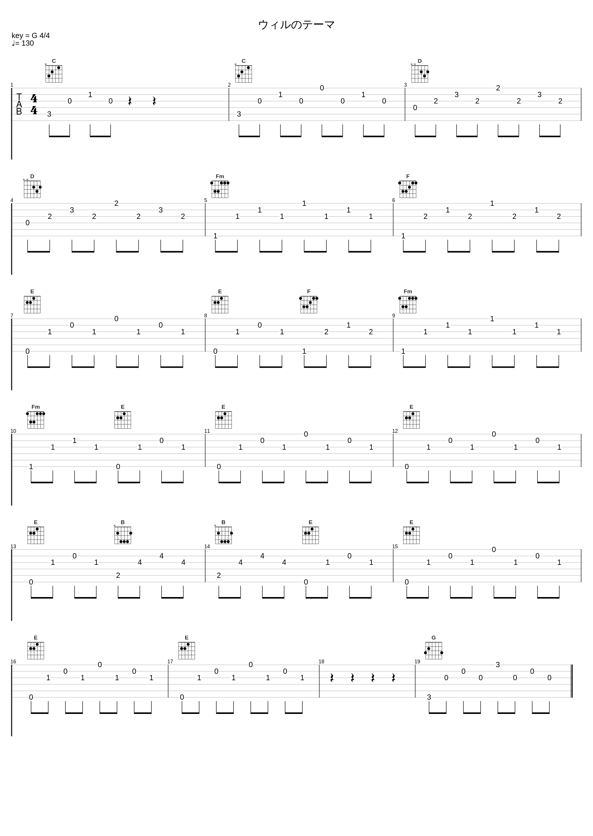 ウィルのテーマ_佐桥俊彦_1