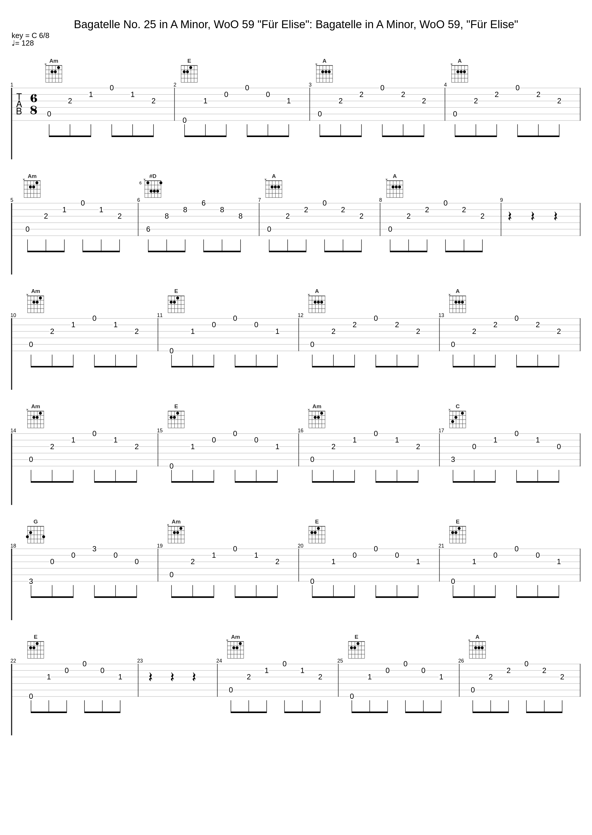 Bagatelle No. 25 in A Minor, WoO 59 "Für Elise": Bagatelle in A Minor, WoO 59, "Für Elise"_Linda Nicholson_1