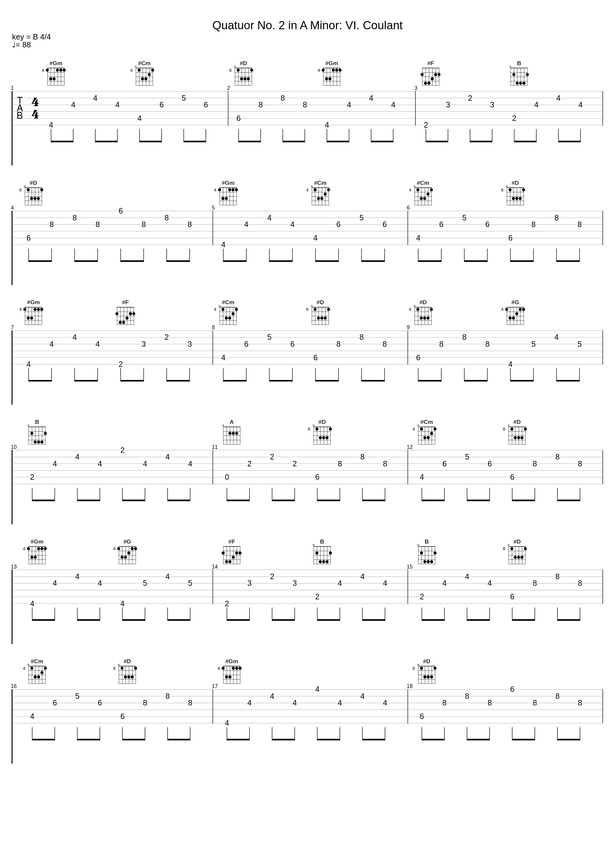 Quatuor No. 2 in A Minor: VI. Coulant_Florilegium,Georg Philipp Telemann_1