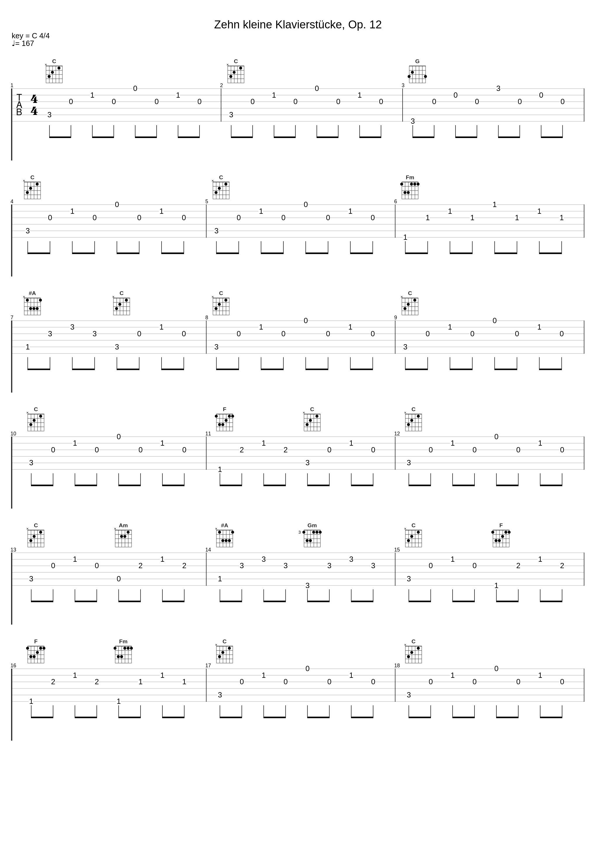 Zehn kleine Klavierstücke, Op. 12_Enrique Granados_1