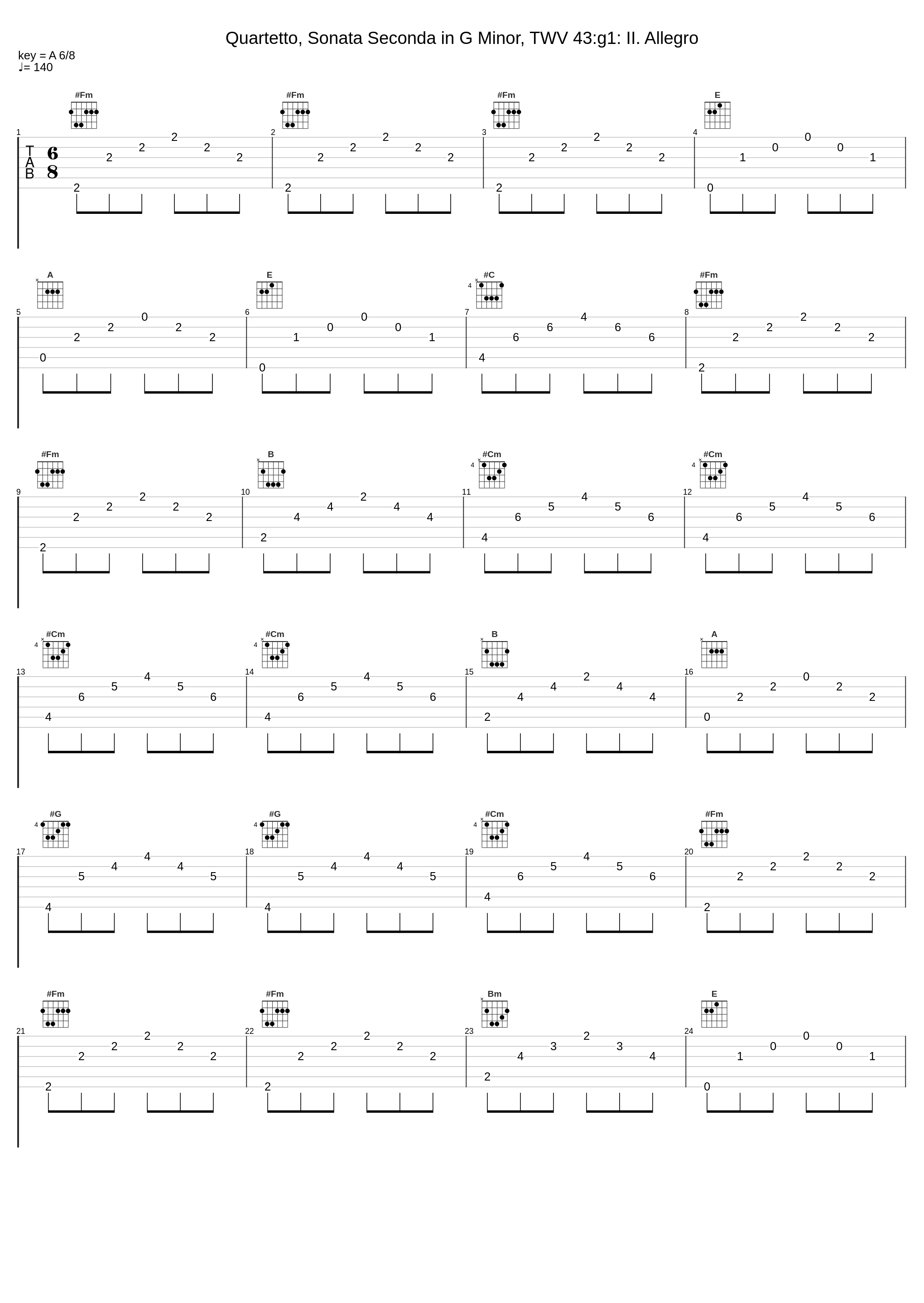 Quartetto, Sonata Seconda in G Minor, TWV 43:g1: II. Allegro_Florilegium,Georg Philipp Telemann_1