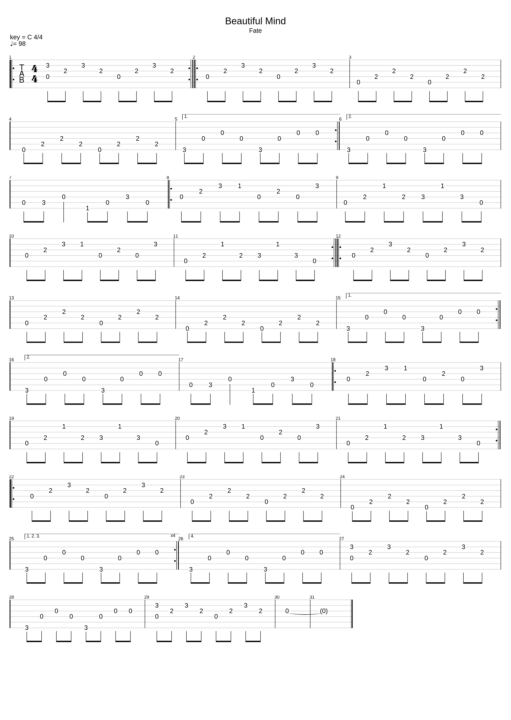 Beautiful Mind_D Order_1