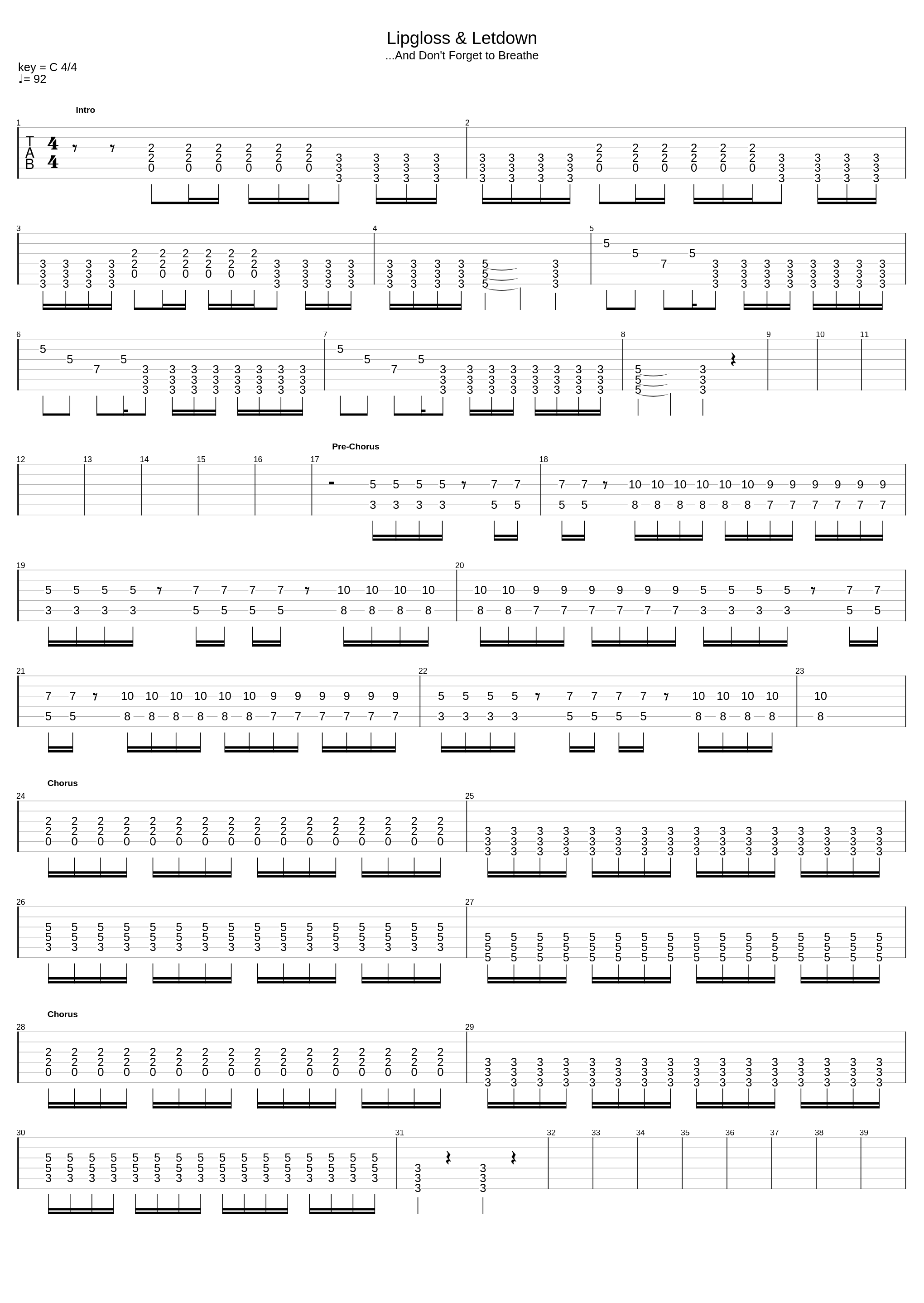 Lipgloss And Letdown_A Static Lullaby_1