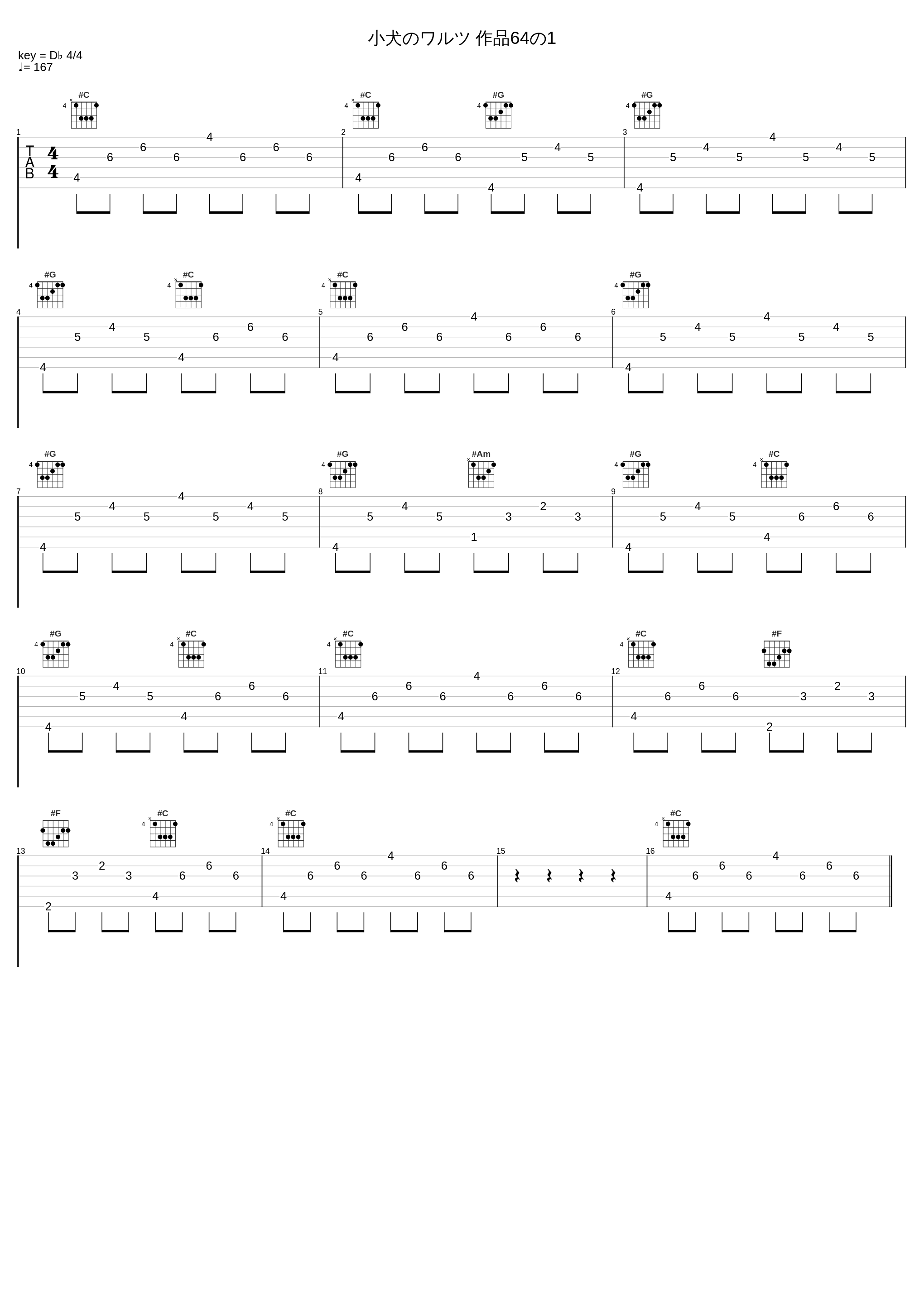 小犬のワルツ 作品64の1_光宗信吉_1