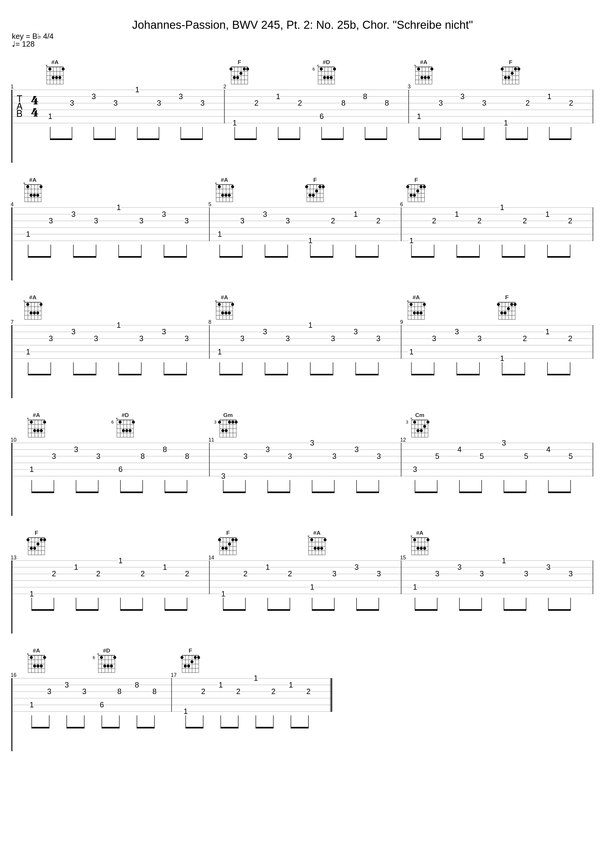 Johannes-Passion, BWV 245, Pt. 2: No. 25b, Chor. "Schreibe nicht"_Theo Altmeyer,Franz Crass,Kurt Moll,Helmut Kühnle,Susanne Dürr,Martin Hermann,Elly Ameling,Brigitte Fassbaender,Kurt Equiluz,Siegmund Nimsgern,Hartmut Strebel,Michel Piguet,Hans-Ludwig Hauck,Heinz Jopen,Helga Thoene,Heinrich Haferland,Micha,Suddeutscher M_1