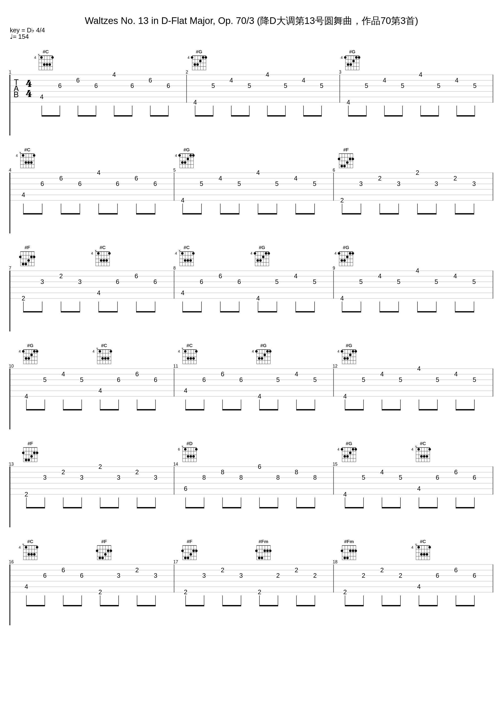 Waltzes No. 13 in D-Flat Major, Op. 70/3 (降D大调第13号圆舞曲，作品70第3首)_邓泰山_1