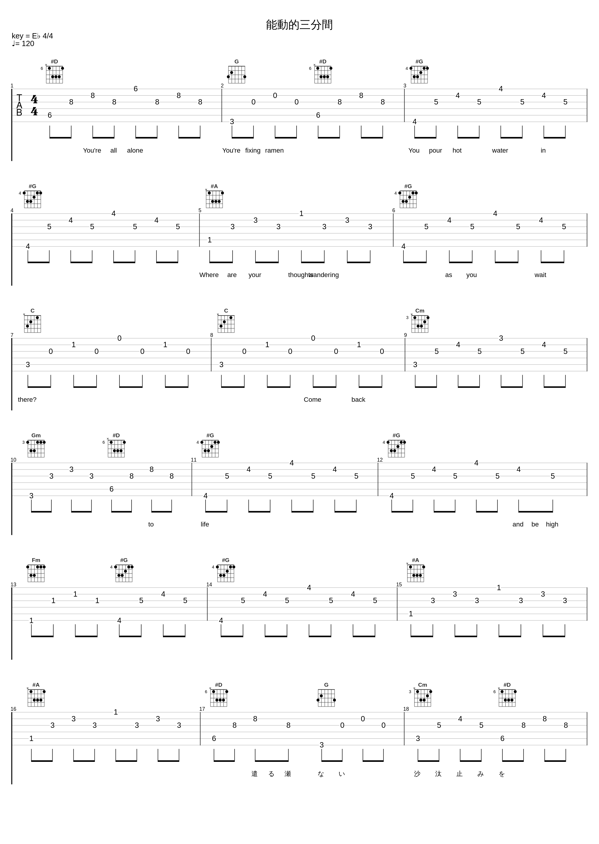 能動的三分間_椎名林檎_1