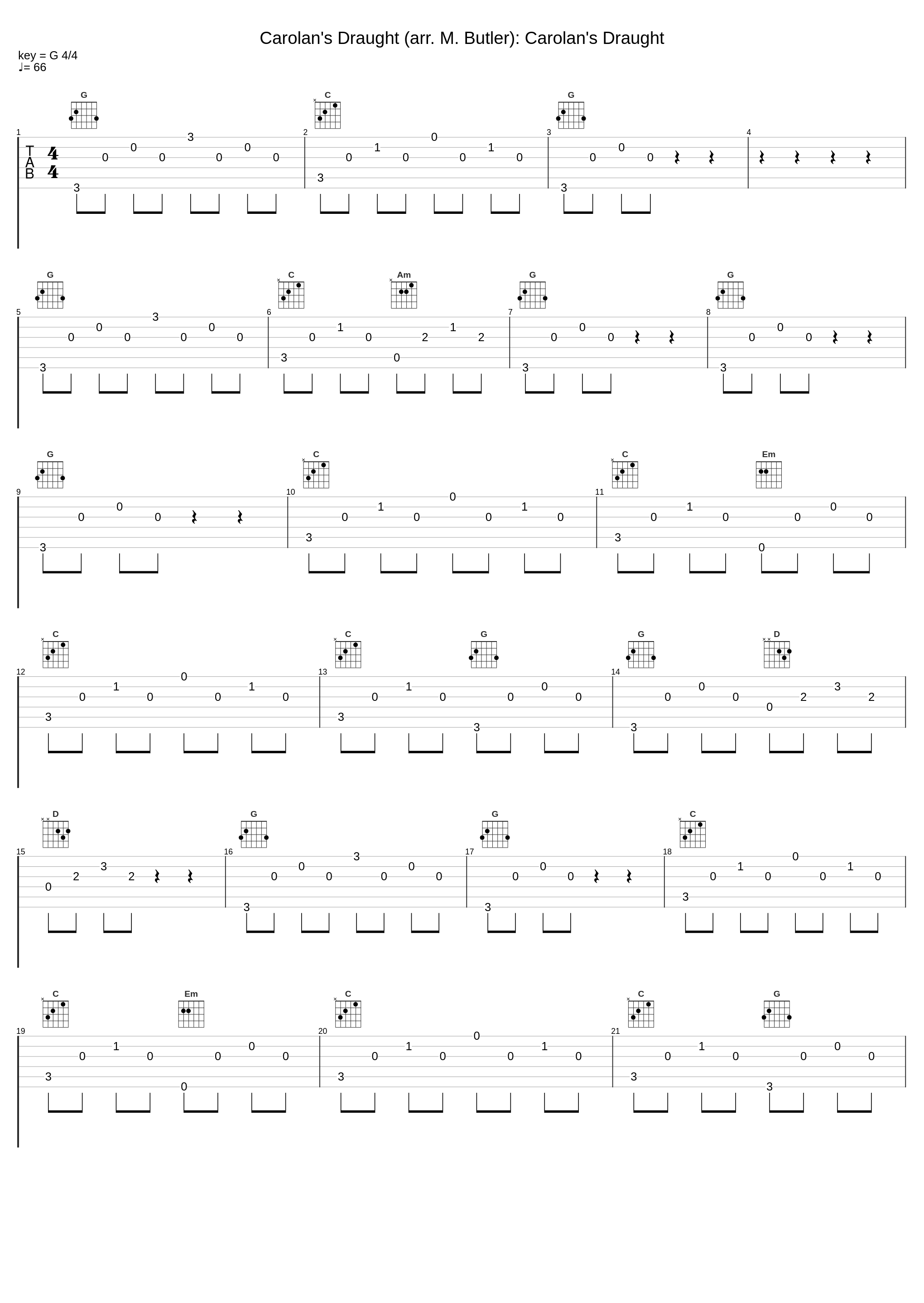 Carolan's Draught (arr. M. Butler): Carolan's Draught_Florie Brown,Margie Butler_1