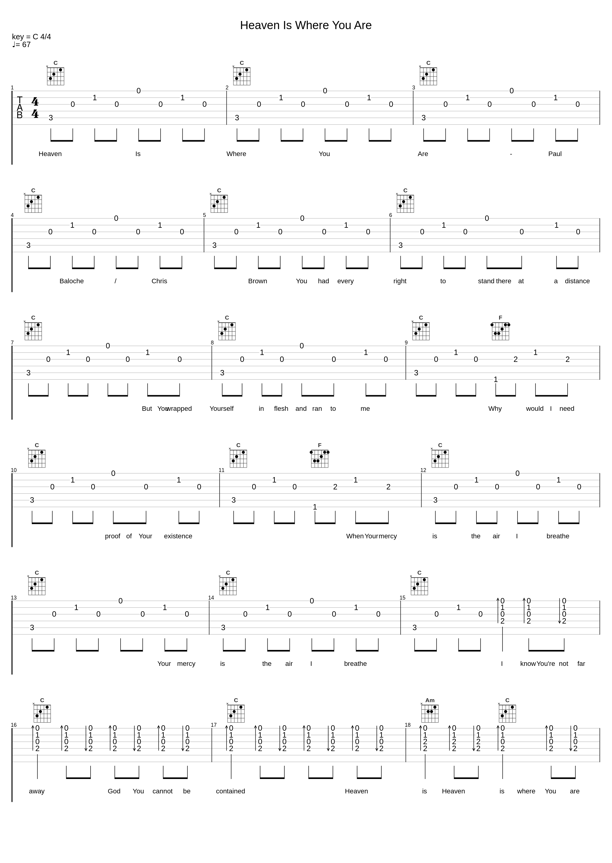Heaven Is Where You Are_Paul Baloche,Chris Brown_1