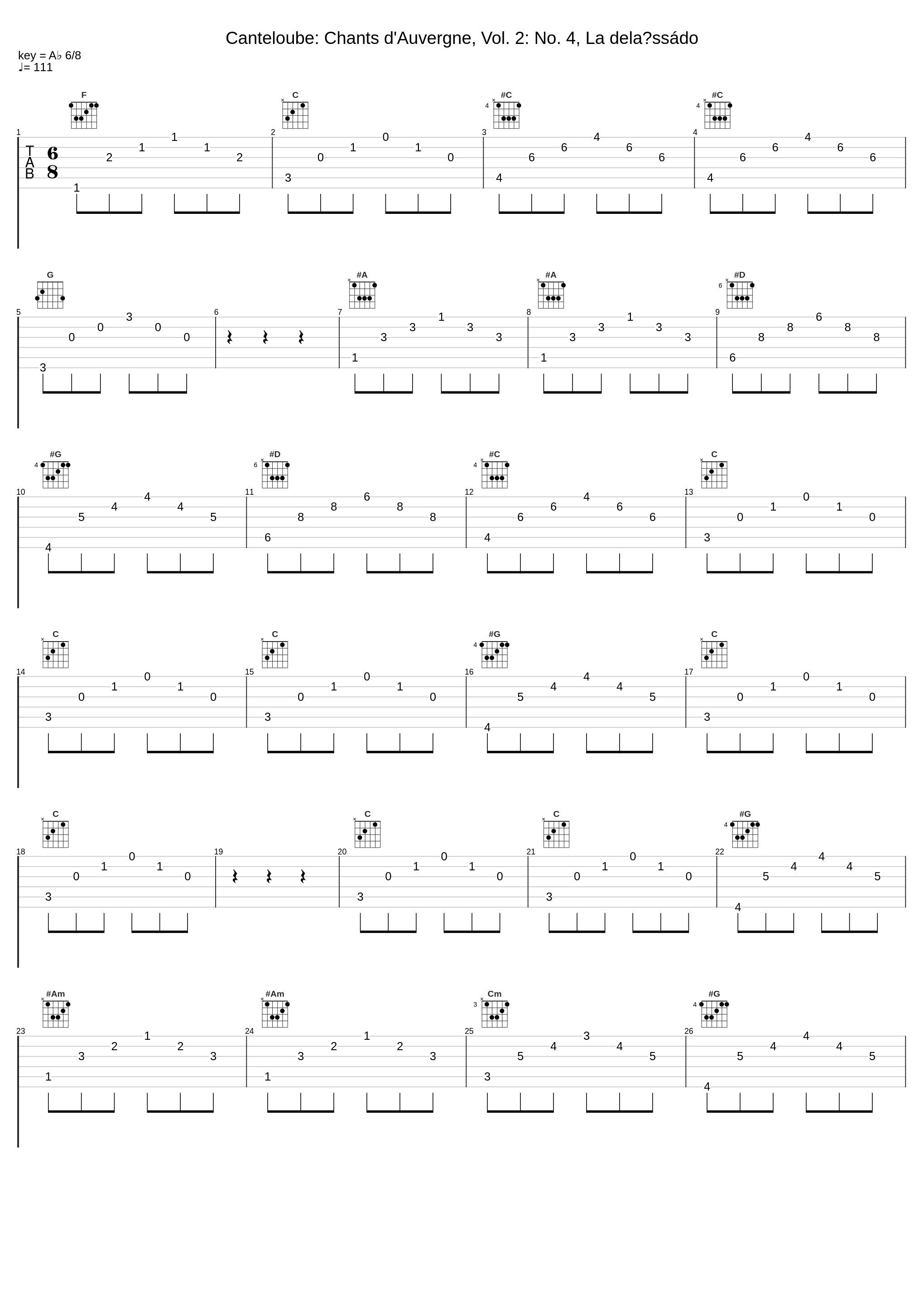 Canteloube: Chants d'Auvergne, Vol. 2: No. 4, La delaïssádo_Victoria De Los Angeles_1