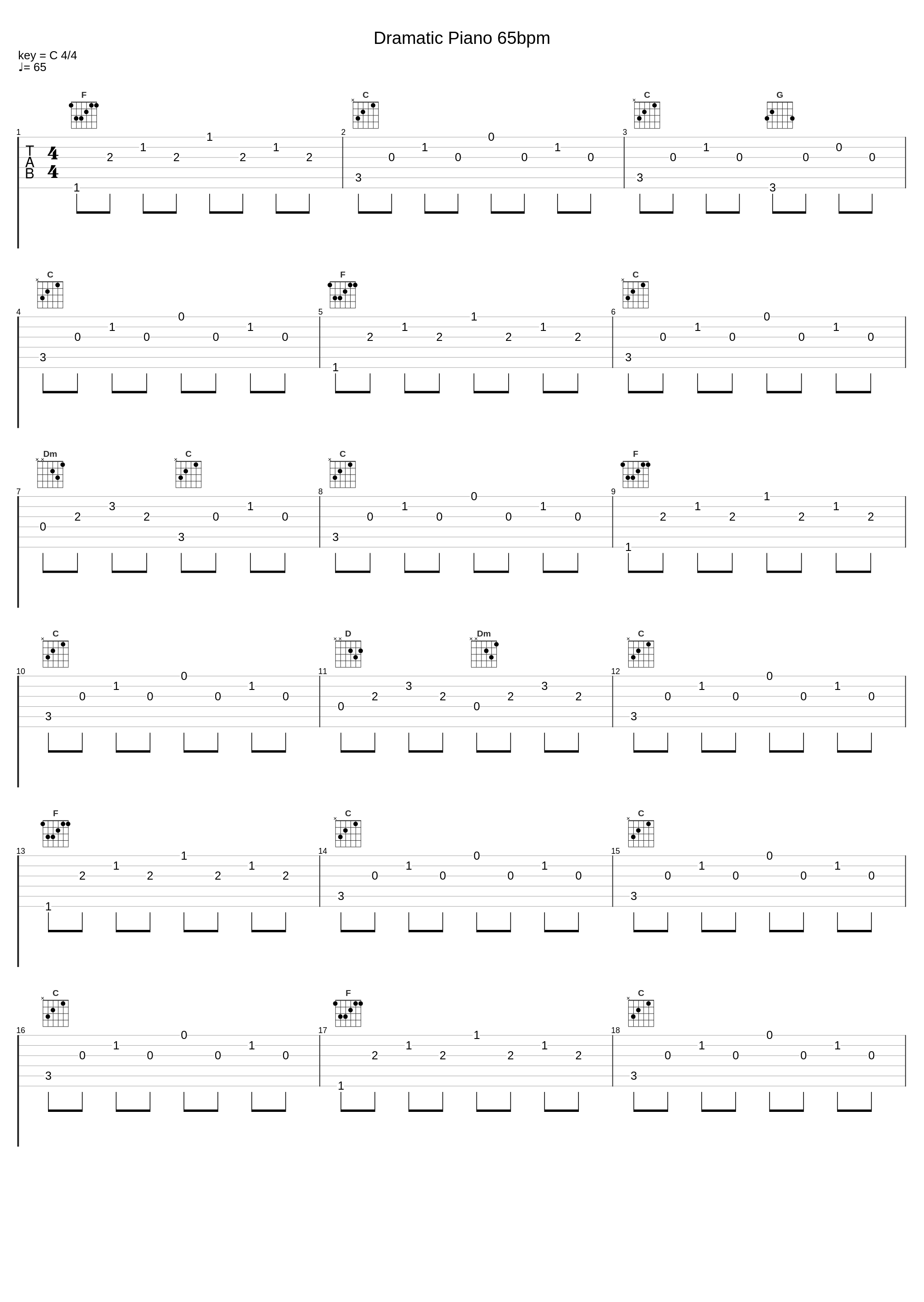 Dramatic Piano 65bpm_Alan Lennon_1