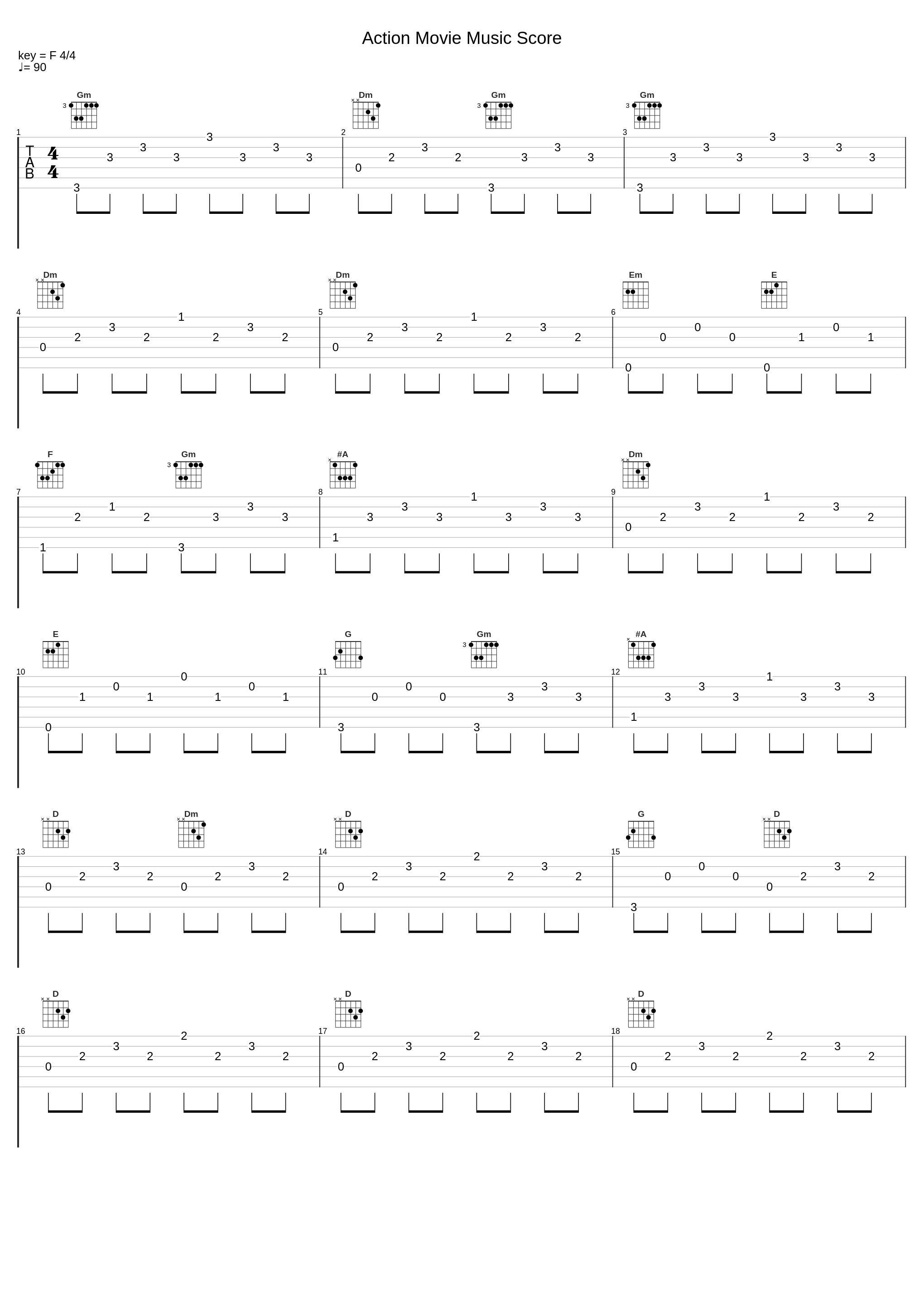 Action Movie Music Score_Bobby Cole_1