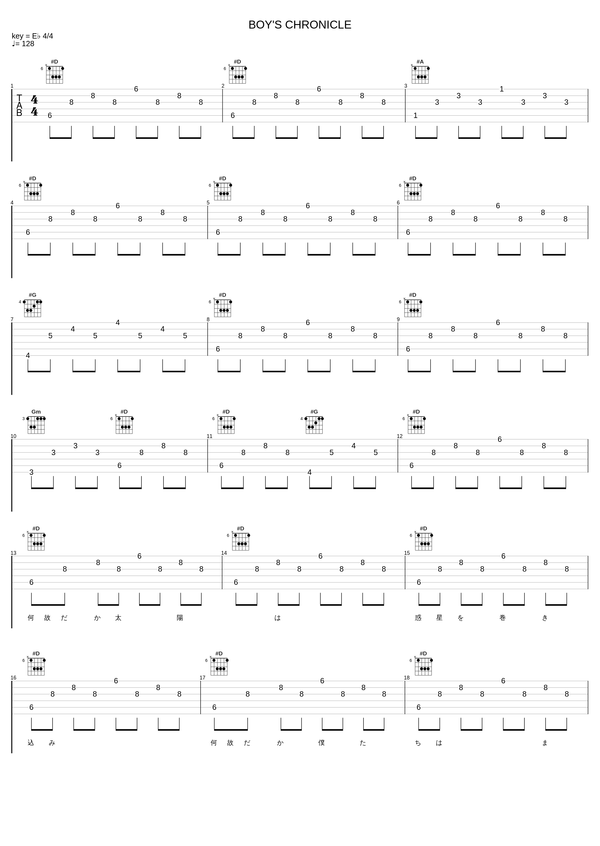 BOY'S CHRONICLE_泷川亚理沙_1