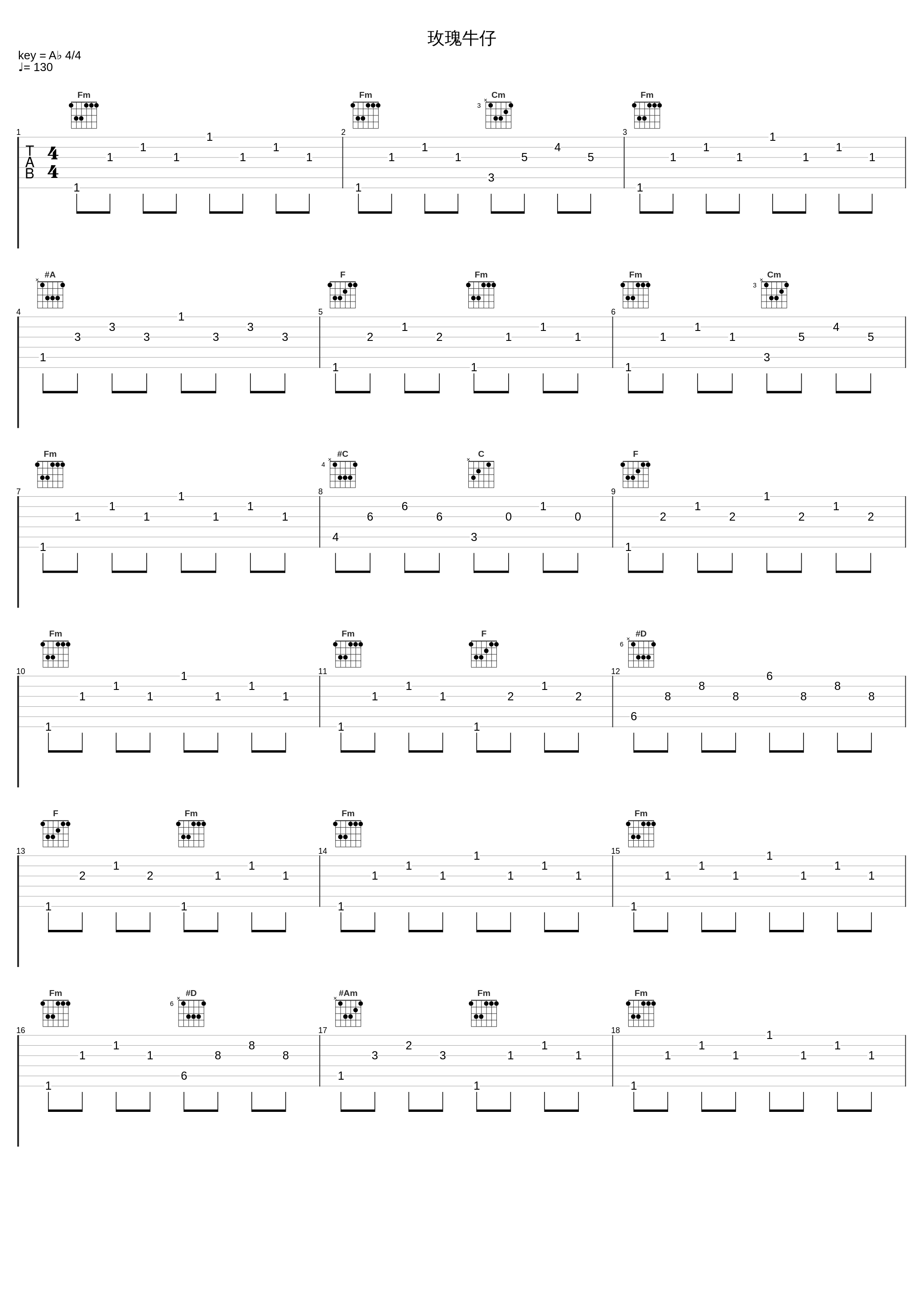 玫瑰牛仔_翟宇锋,李金泽Lil Gun_1