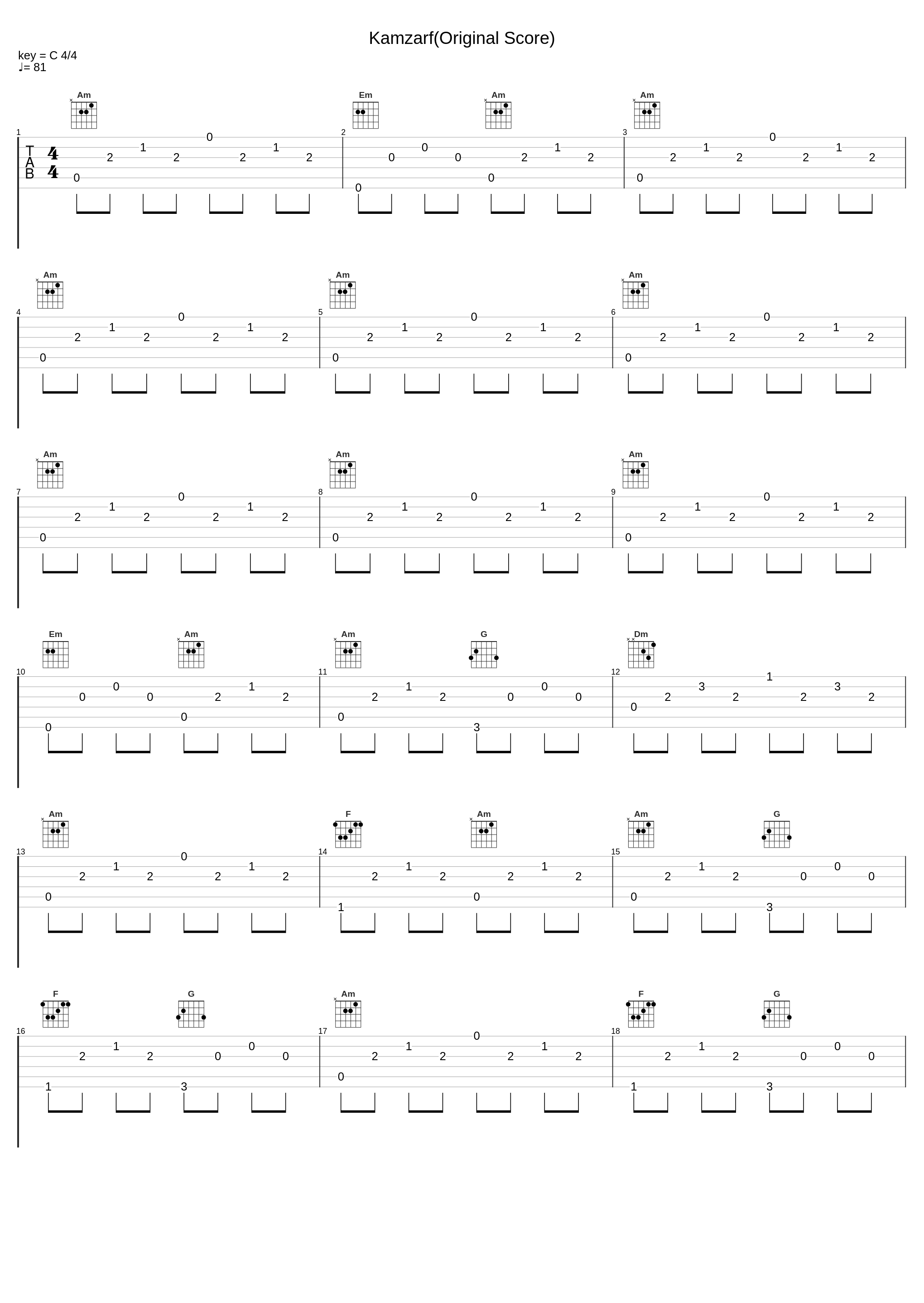 Kamzarf(Original Score)_Shuja Haider_1