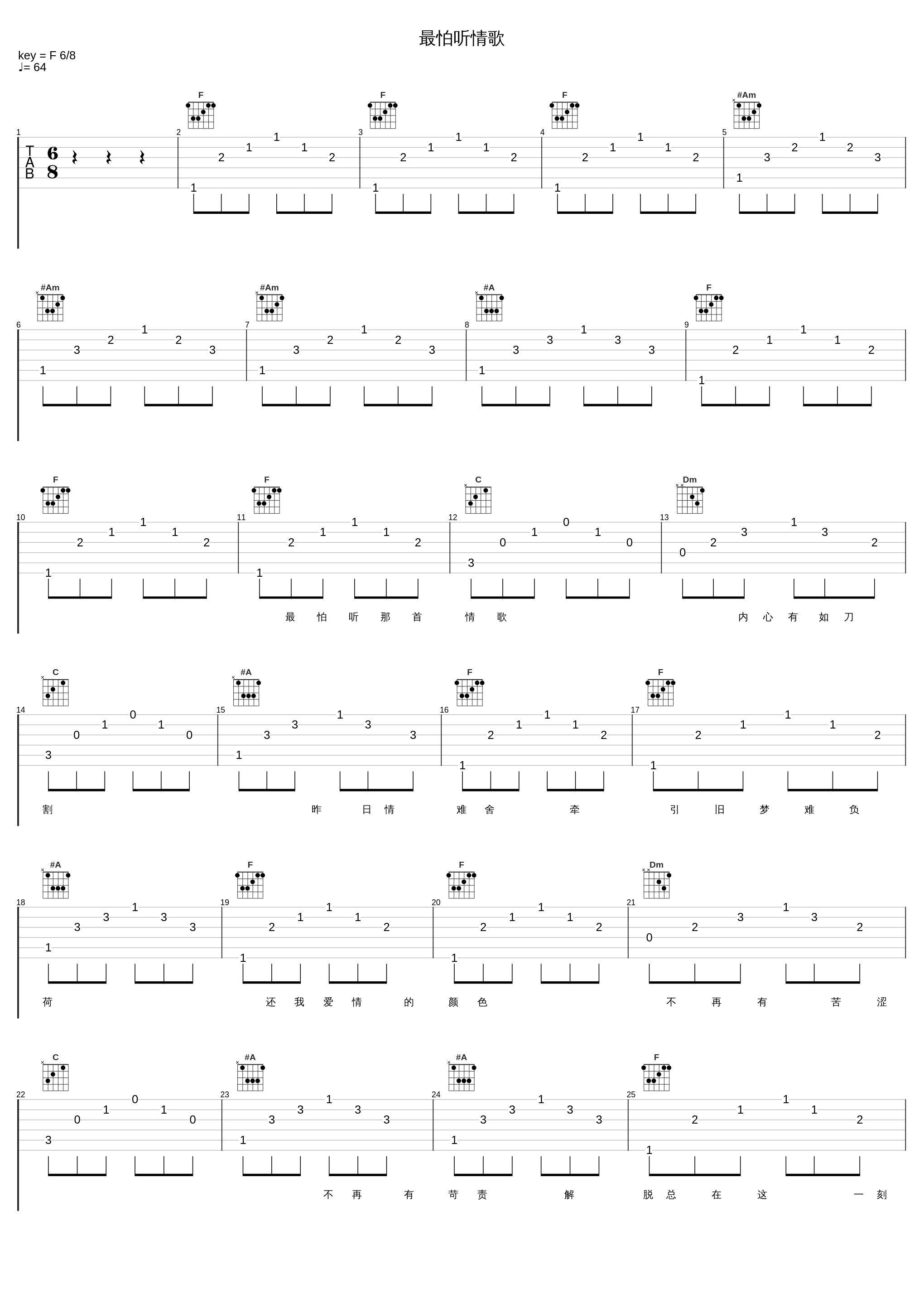 最怕听情歌_杜德伟_1