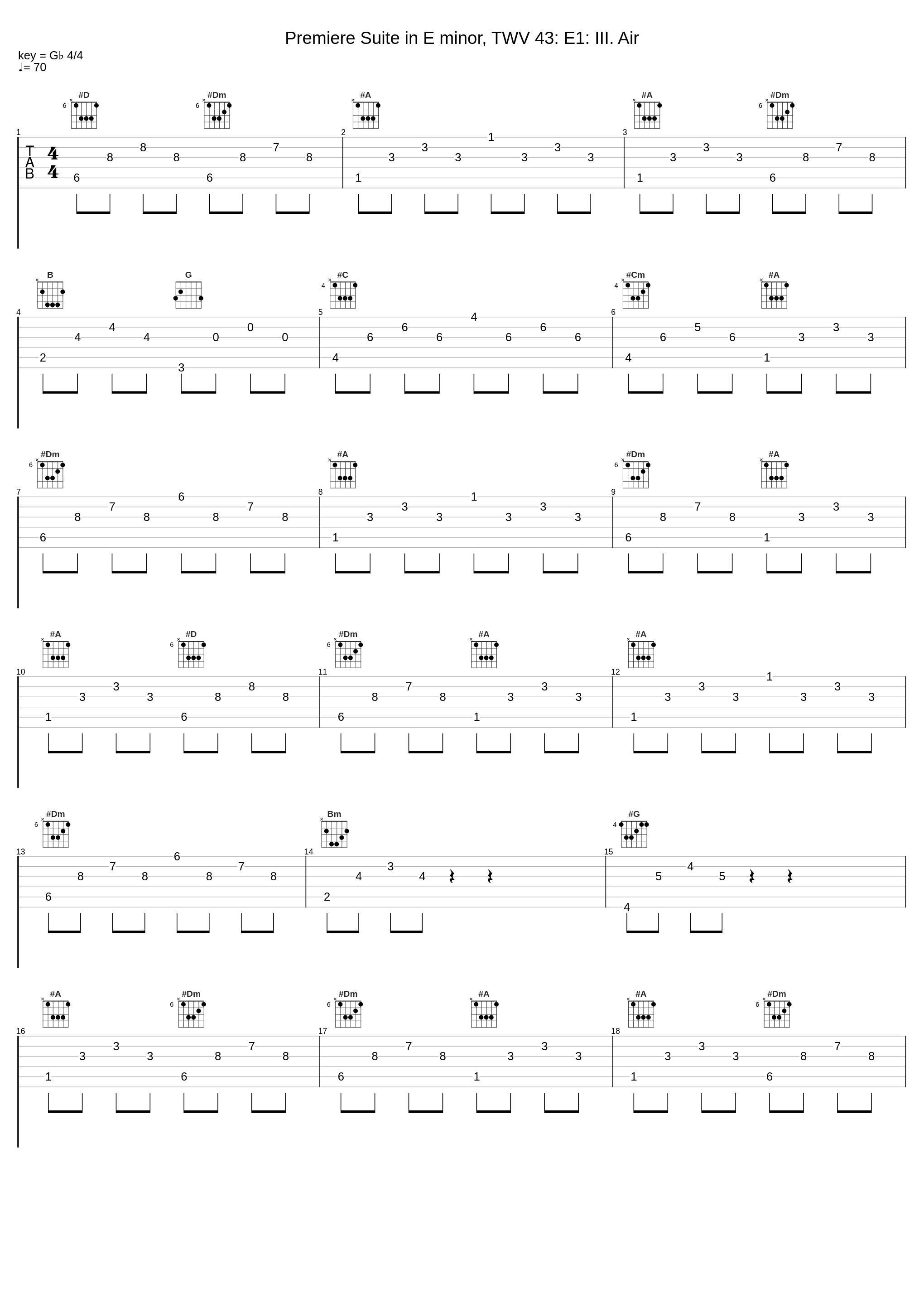 Premiere Suite in E minor, TWV 43: E1: III. Air_Florilegium,Georg Philipp Telemann_1