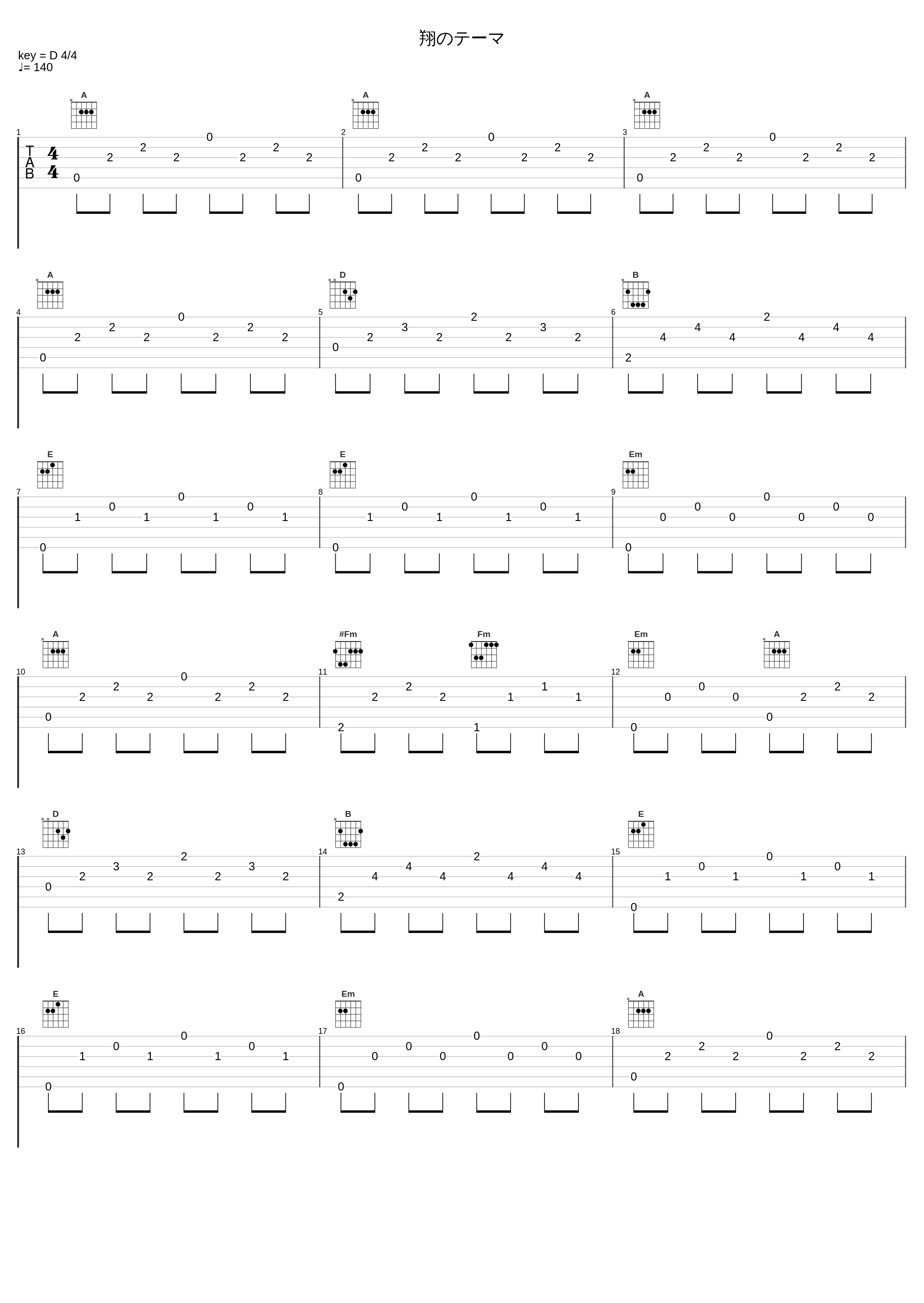 翔のテーマ_蓑部雄崇_1