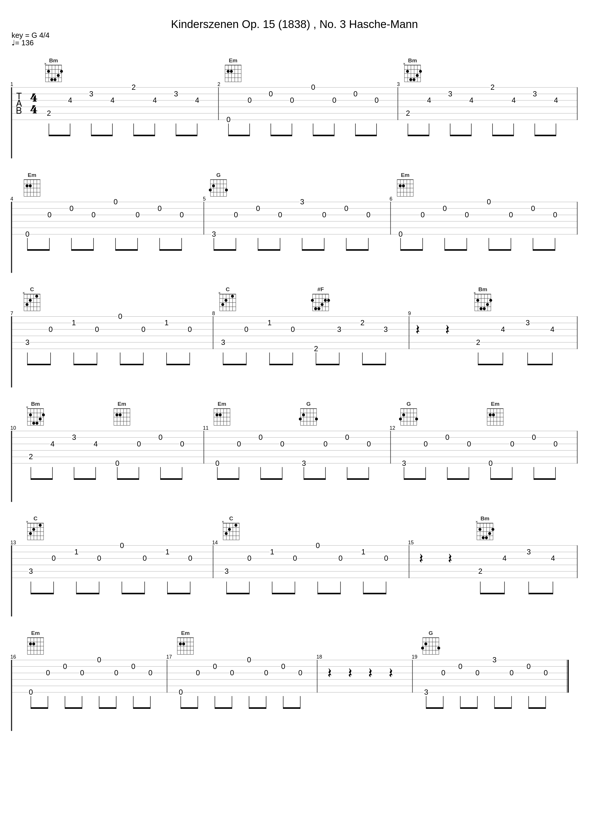 Kinderszenen Op. 15 (1838) , No. 3 Hasche-Mann_Marco Mantovani,Robert Schumann_1