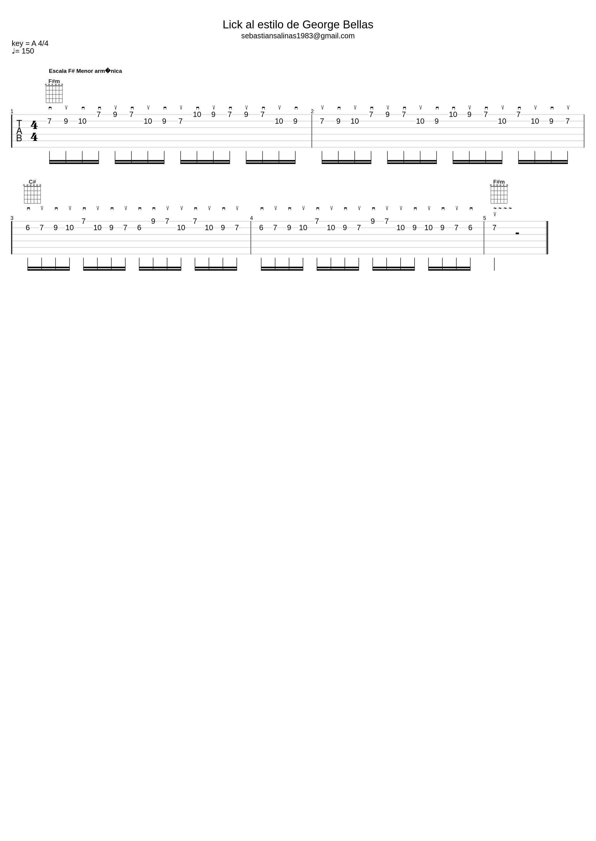 George Bellas Lick - Tab by Sebastian Salinas - sebastiansalinasguitarra.com_George Bellas_1