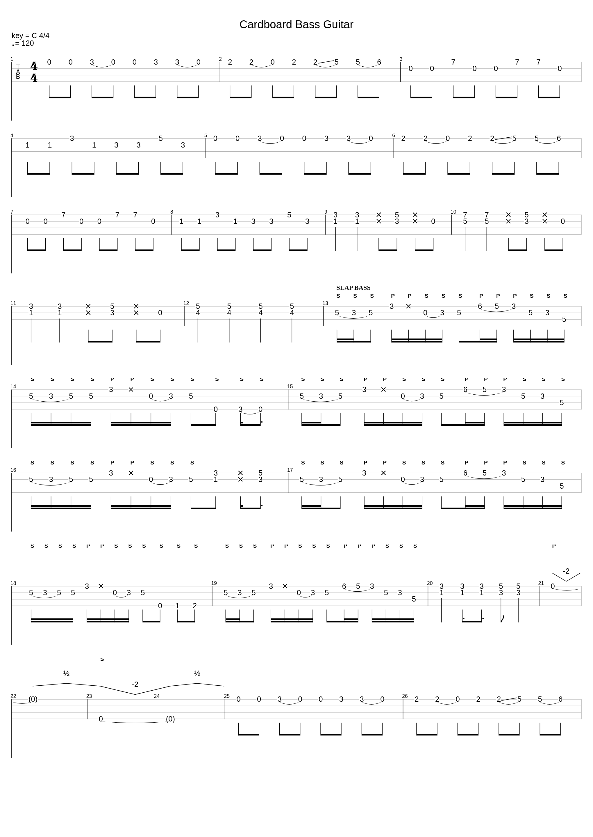 Cardboard Bass Guitar_Davie504_1