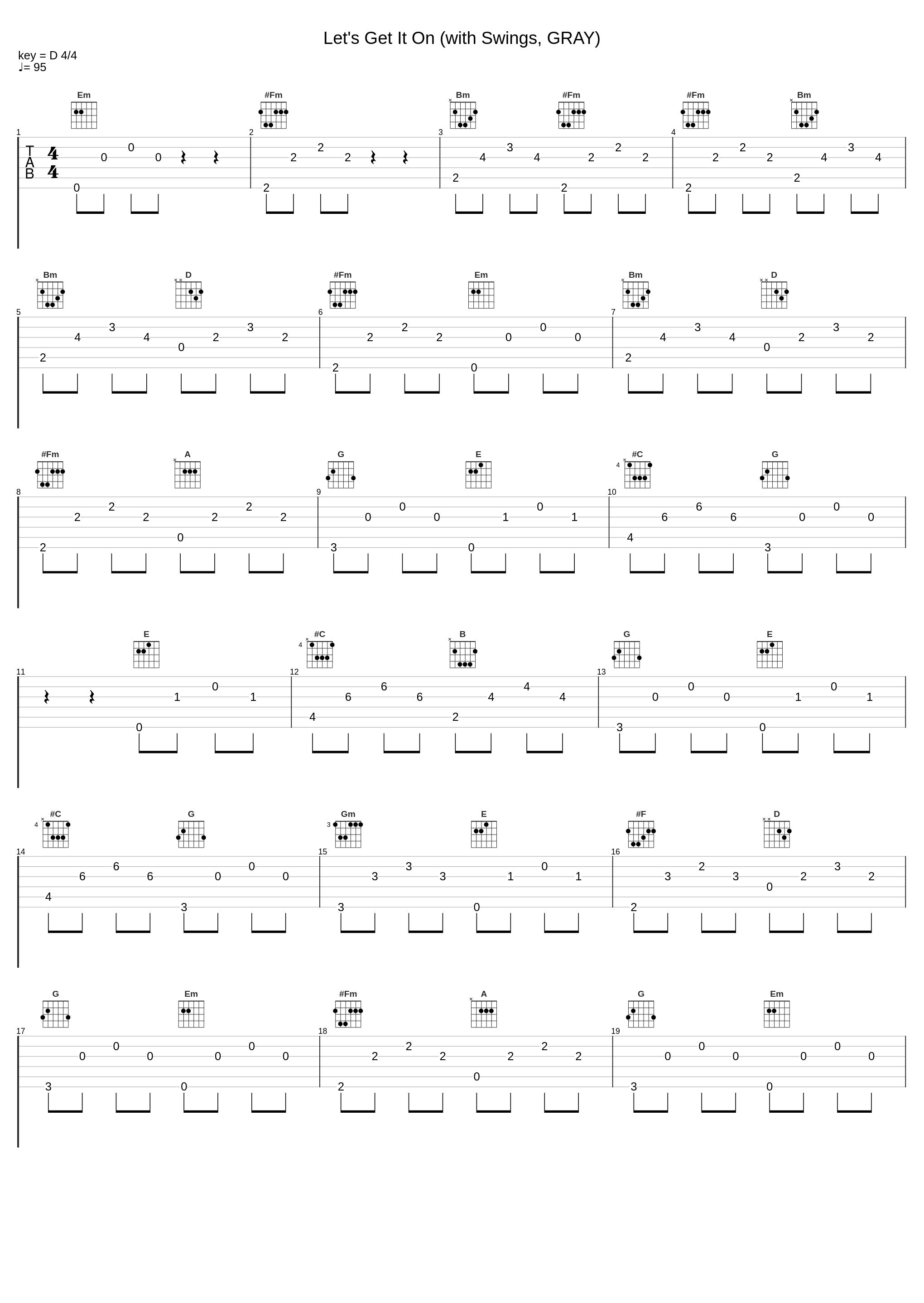 Let's Get It On (with Swings, GRAY)_G-Slow,Swings,GRAY (그레이)_1