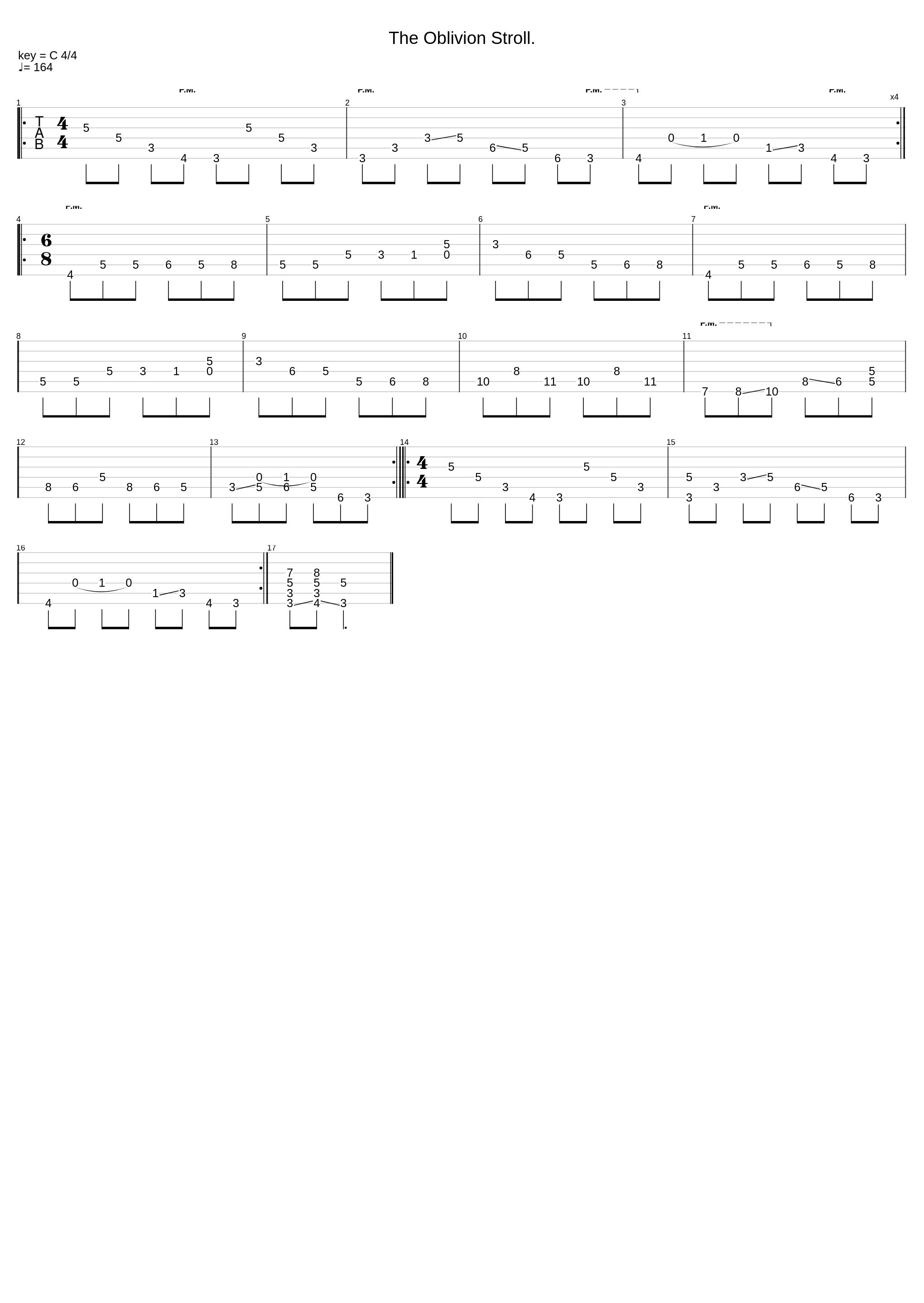 The Oblivion Stroll (Guitar Only)_Nicholas Fountaine_1