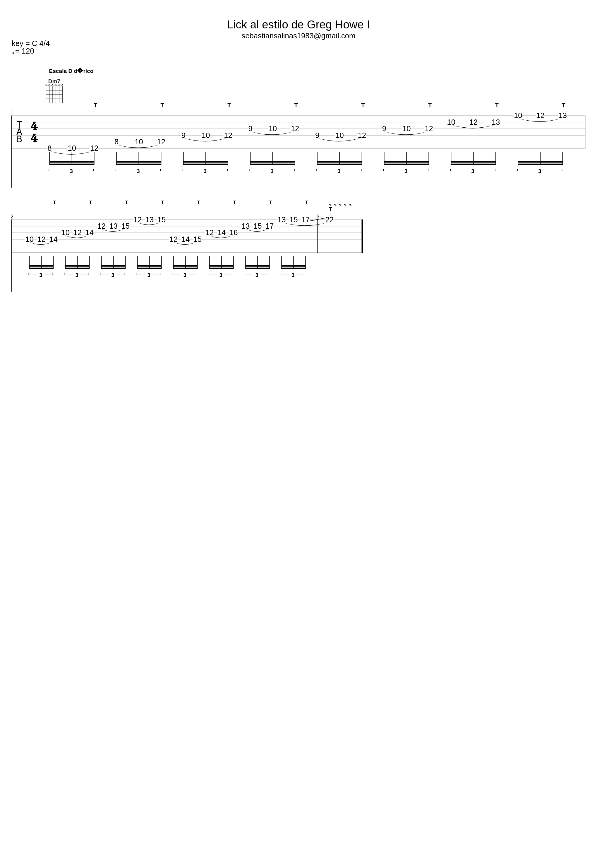 GH Lick 1 - Tab by Sebastian Salinas - sebastiansalinasguitarra.com_Greg Howe_1