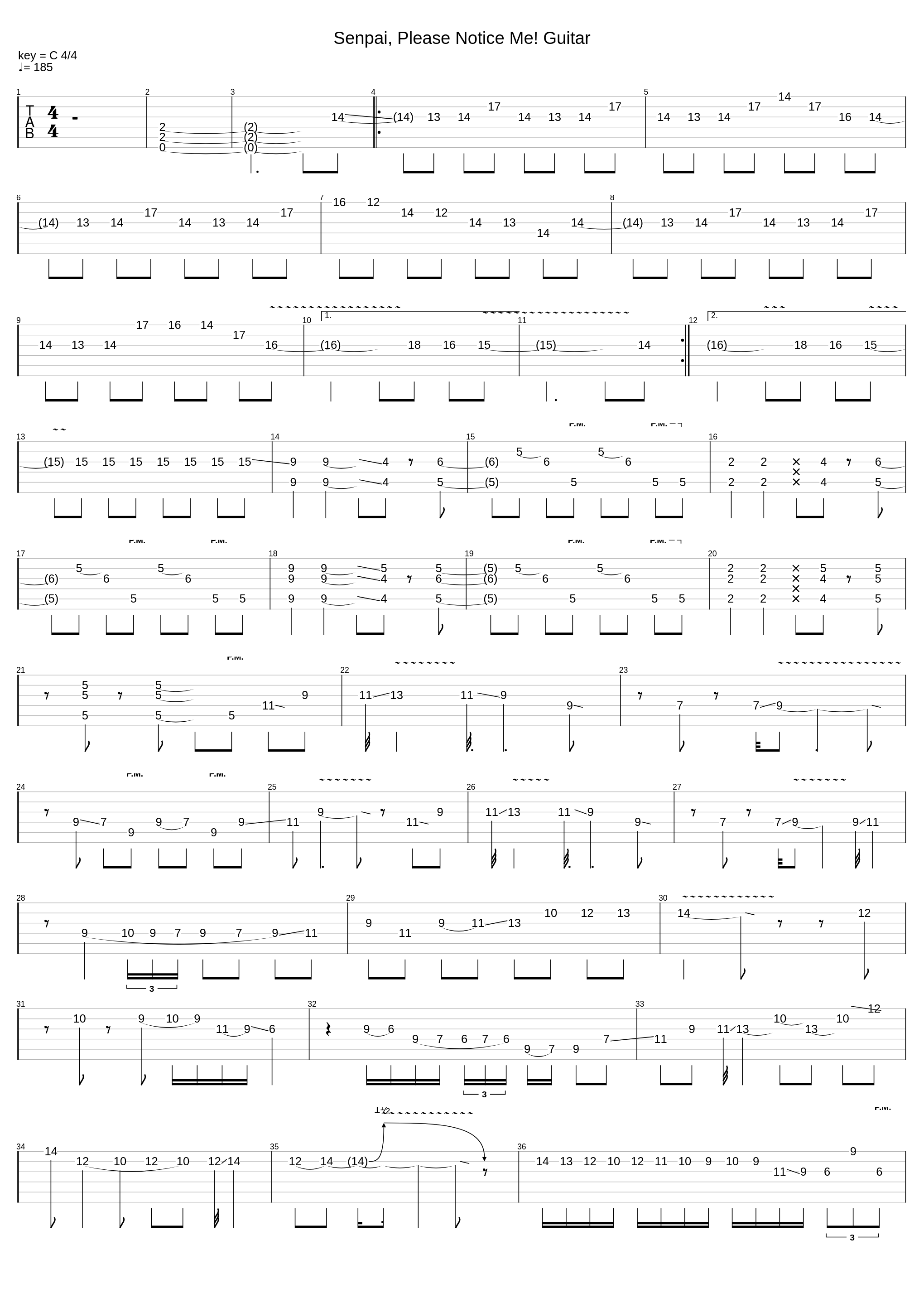 Senpai, Please Notice Me! Guitar_Sithu Aye_1