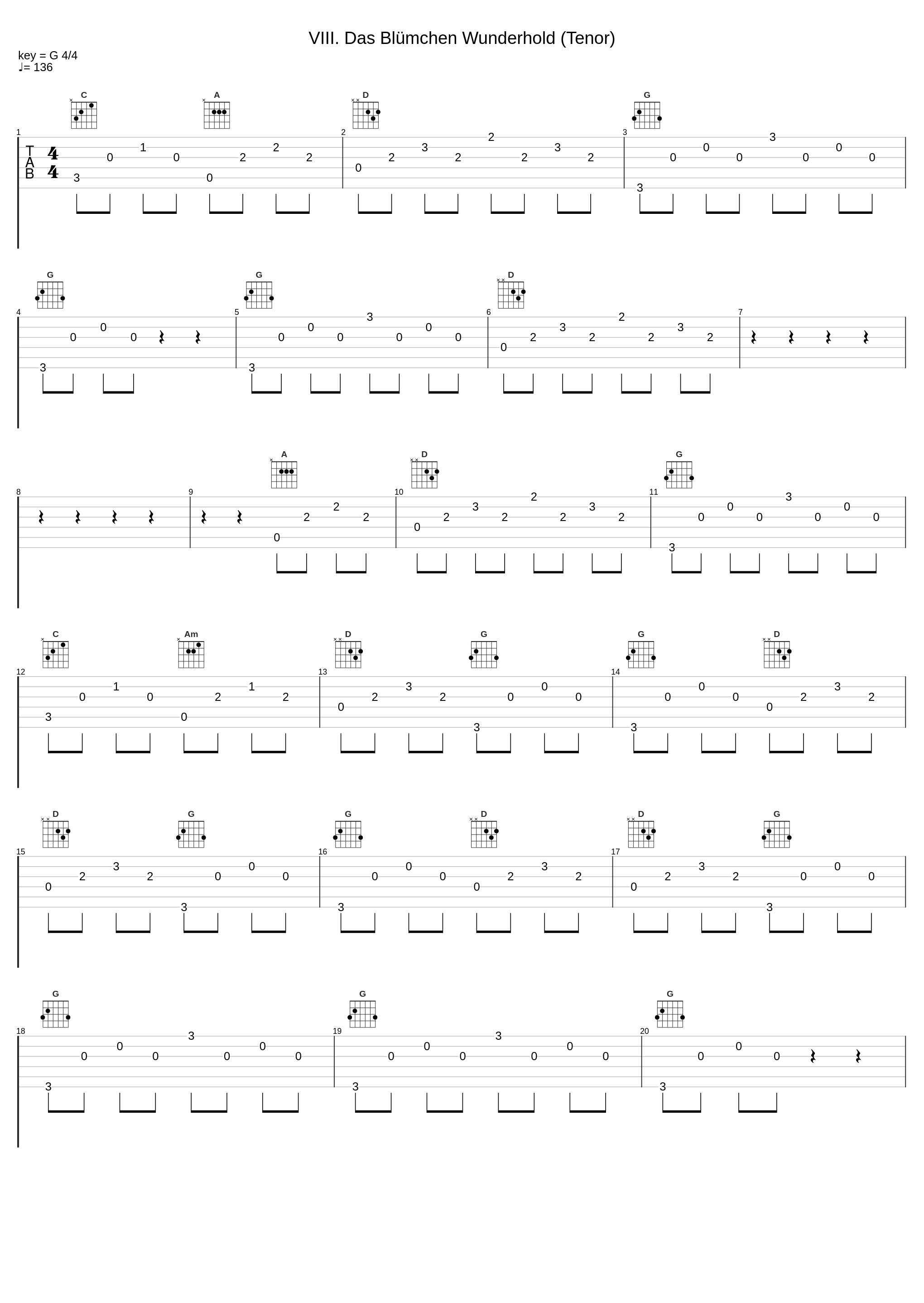 VIII. Das Blümchen Wunderhold (Tenor)_Peter Schreier,Walter Olbertz_1