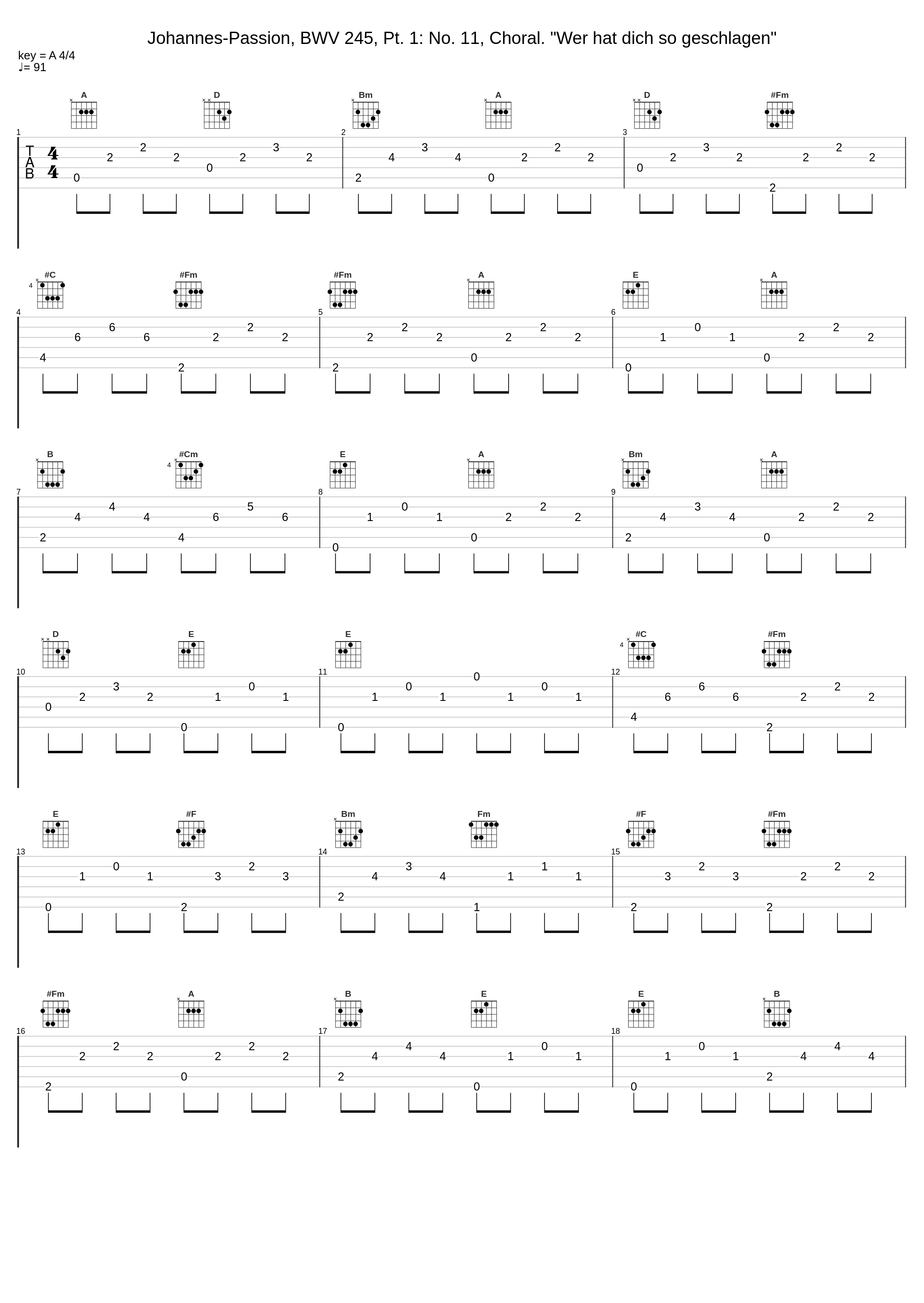 Johannes-Passion, BWV 245, Pt. 1: No. 11, Choral. "Wer hat dich so geschlagen"_Theo Altmeyer,Franz Crass,Kurt Moll,Helmut Kühnle,Susanne Dürr,Martin Hermann,Elly Ameling,Brigitte Fassbaender,Kurt Equiluz,Siegmund Nimsgern,Hartmut Strebel,Michel Piguet,Hans-Ludwig Hauck,Heinz Jopen,Helga Thoene,Heinrich Haferland,Micha,Suddeutscher M_1