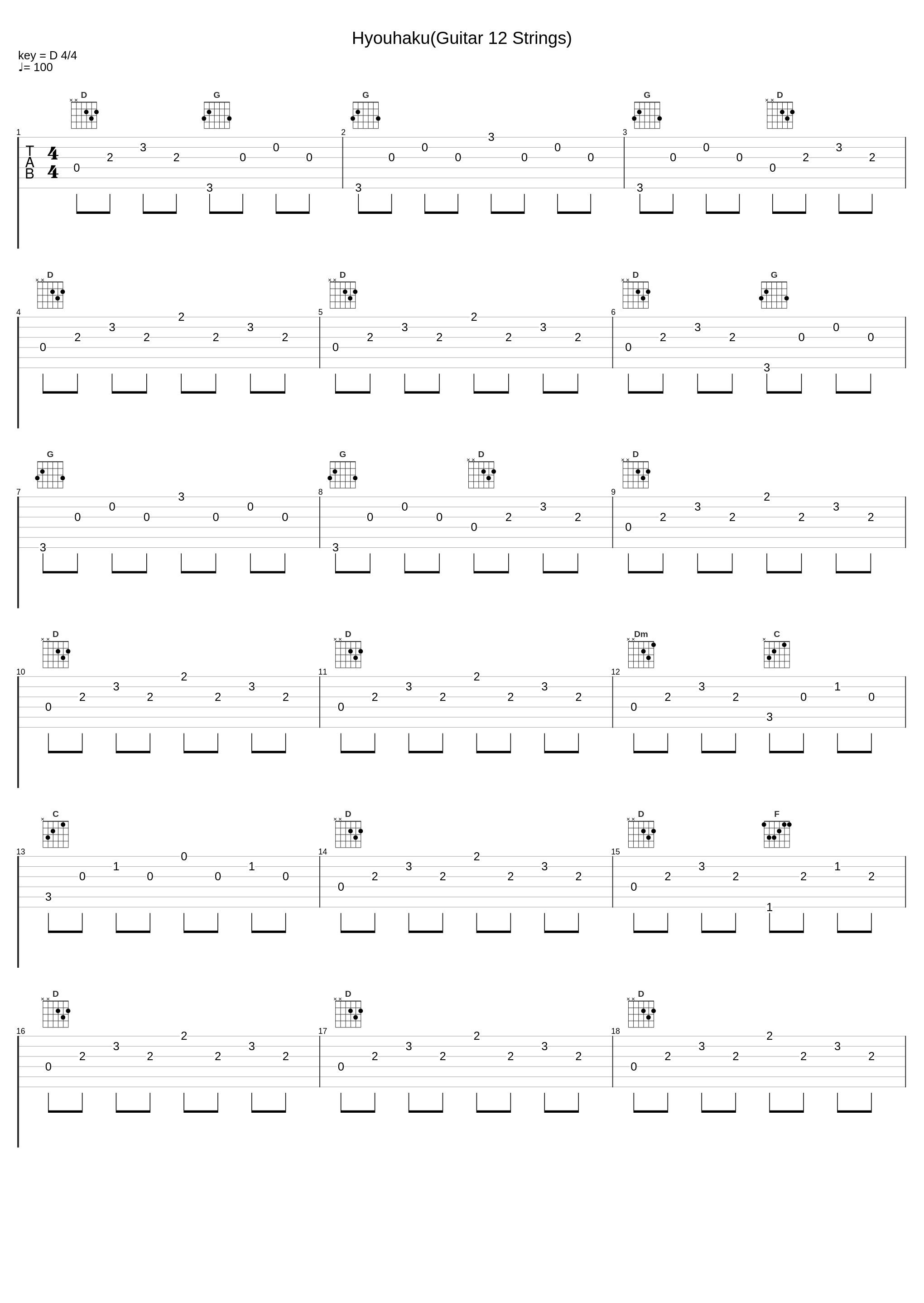 Hyouhaku(Guitar 12 Strings)_Christophe Deremy_1