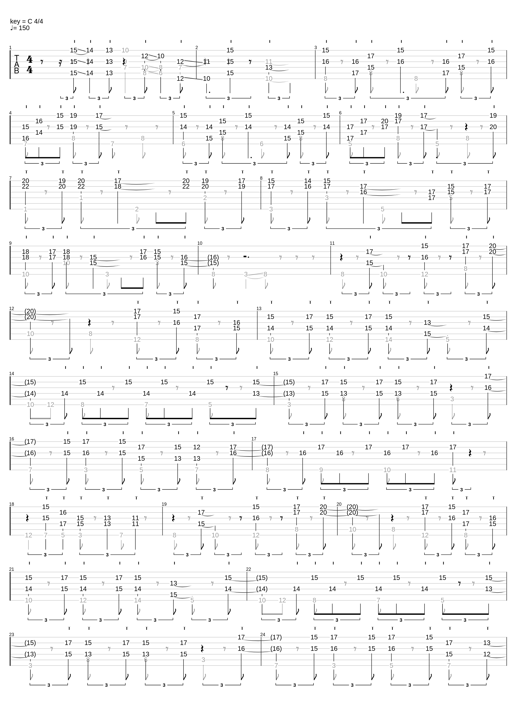 Super Mario Bros 2 Theme for One Guitar_Pete Davis_1