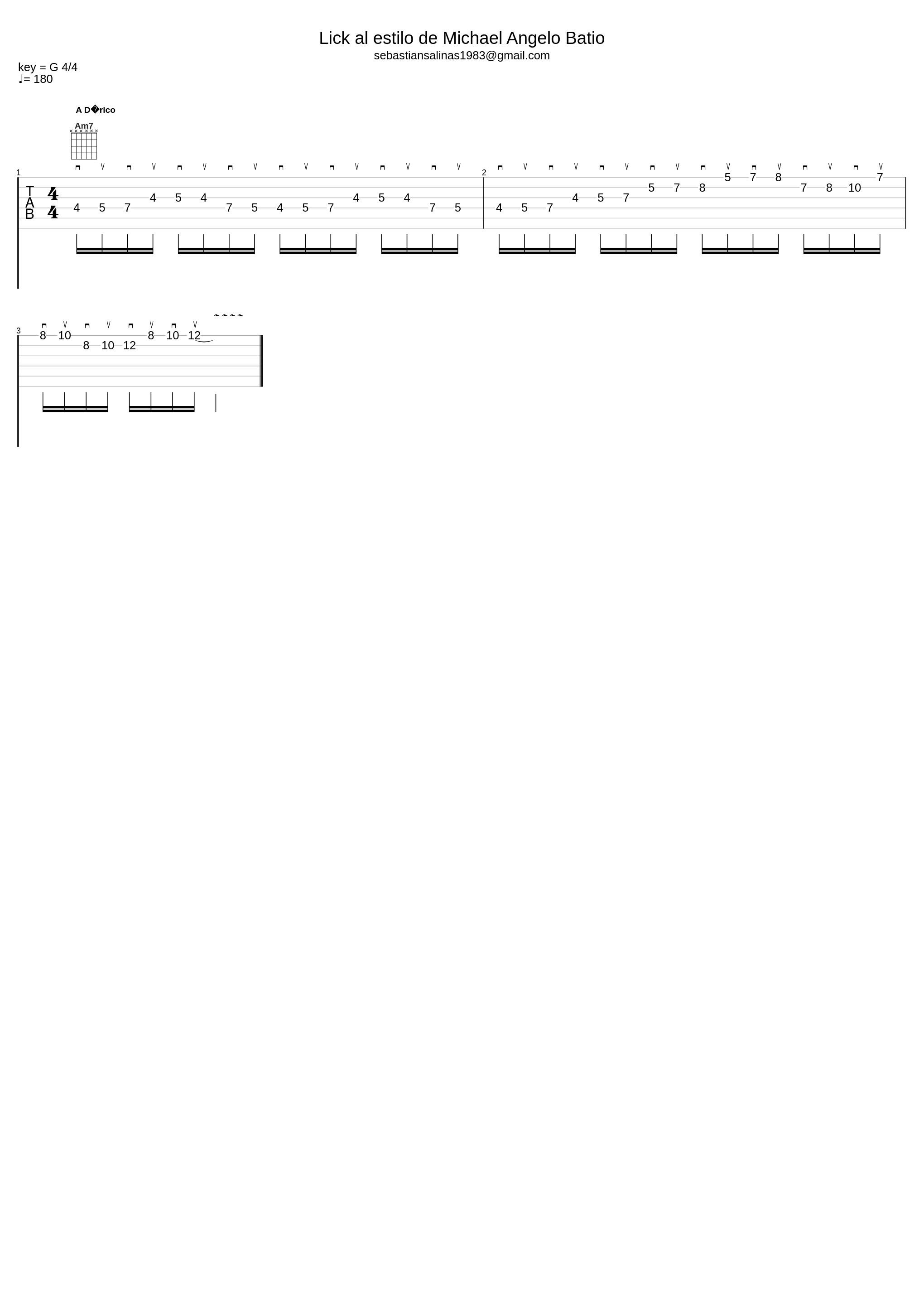 Michael Angelo Batio Lick - Tab by Sebastian Salinas - sebastiansalinasguitarra.com_Michael Angelo Batio_1
