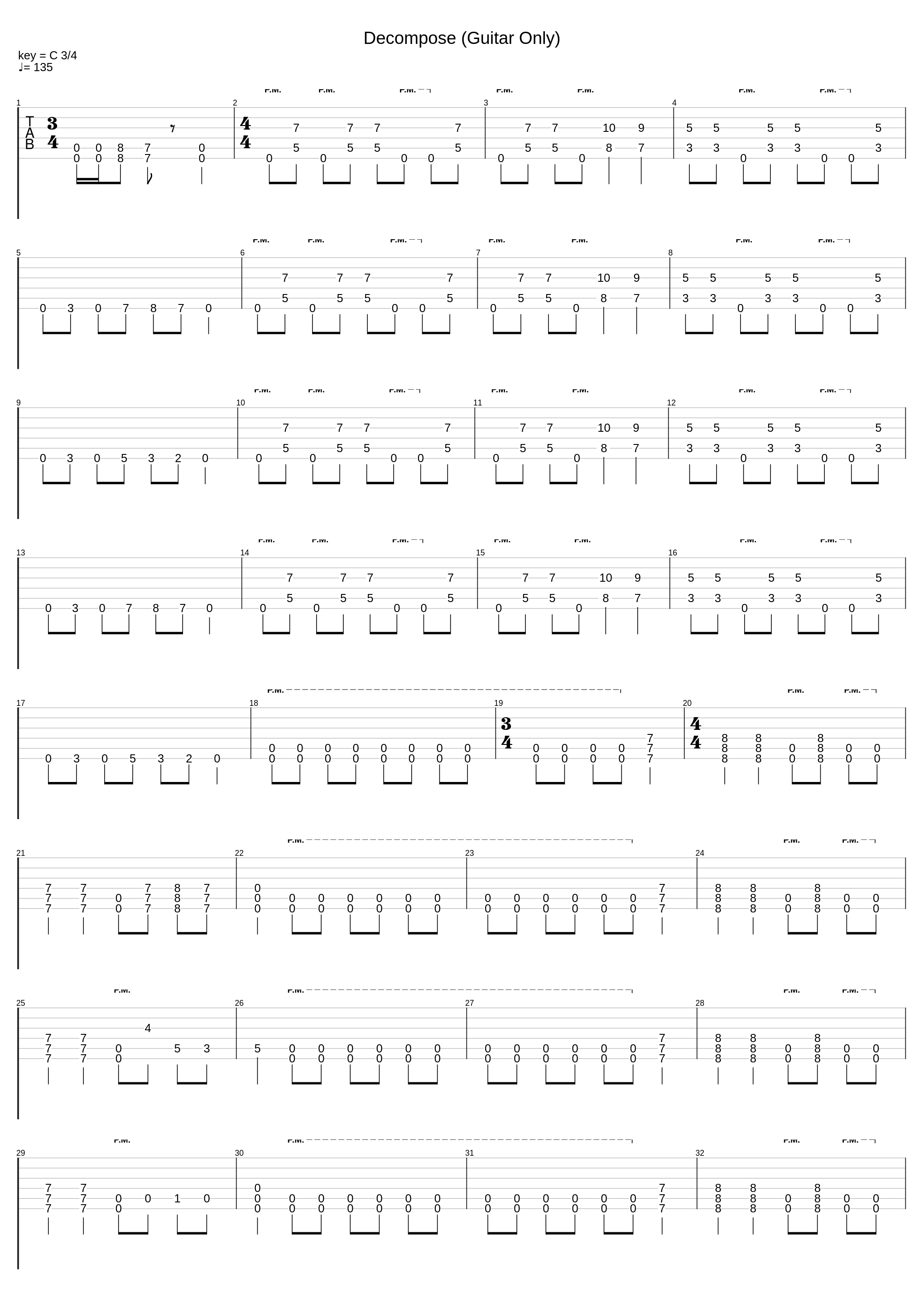 Decompose (Guitar Only)_Wednesday 13_1