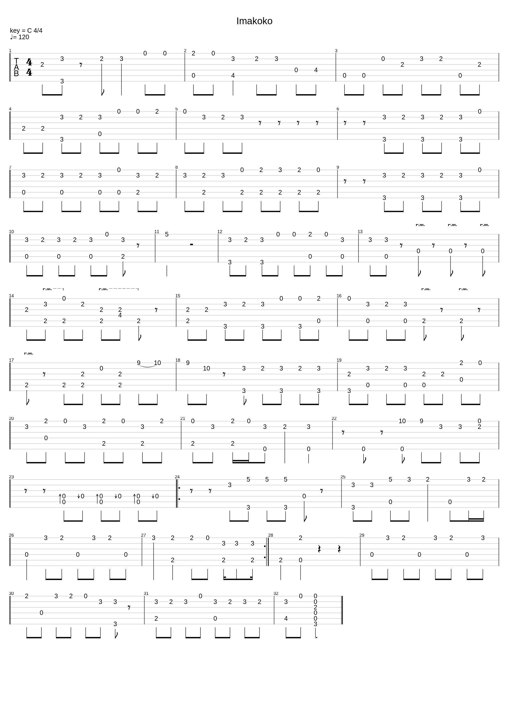 armatura guitar fingerstyle cover_Imakoko Tsuki Ga Kirei_1