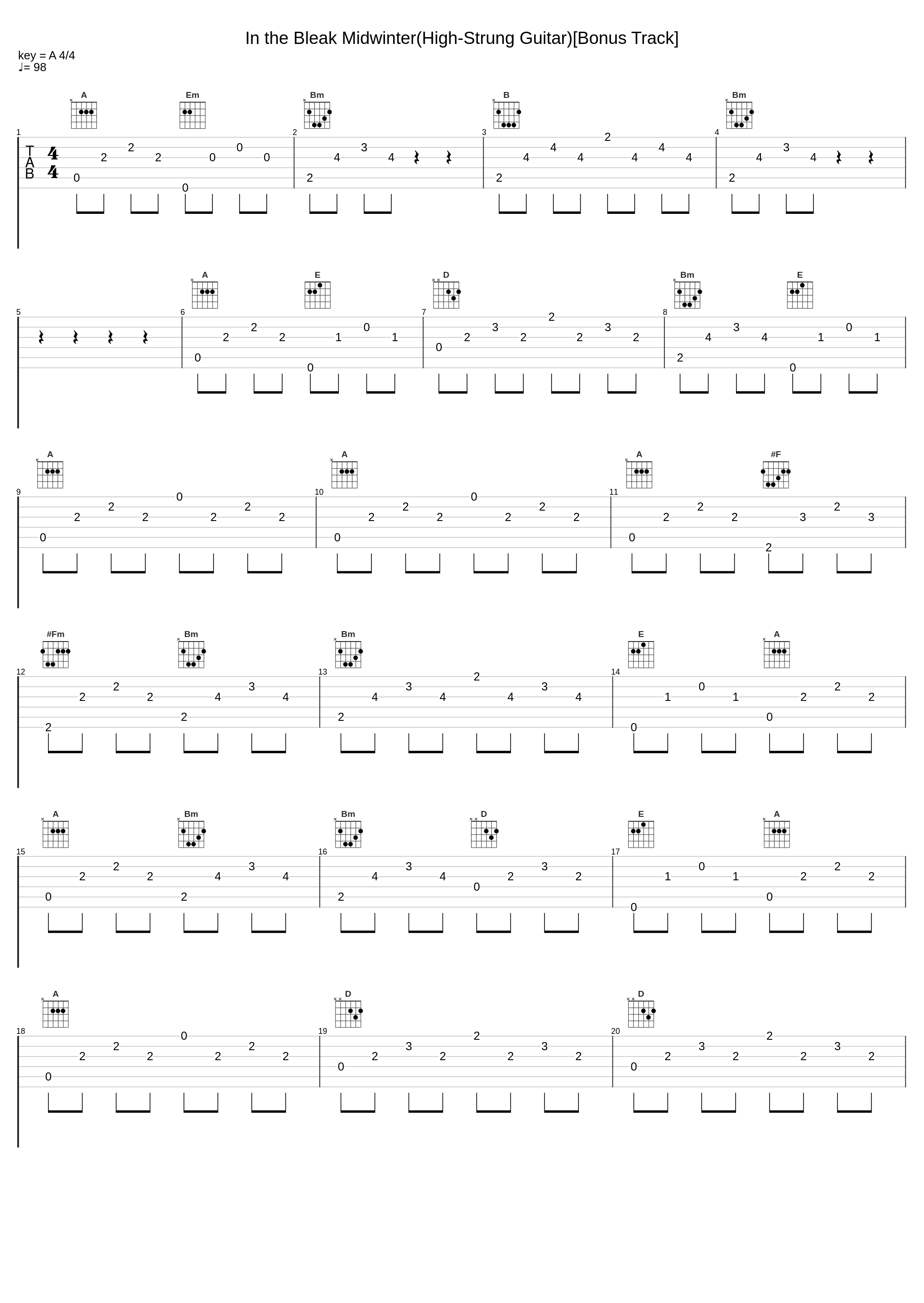 In the Bleak Midwinter(High-Strung Guitar)[Bonus Track]_El McMeen_1