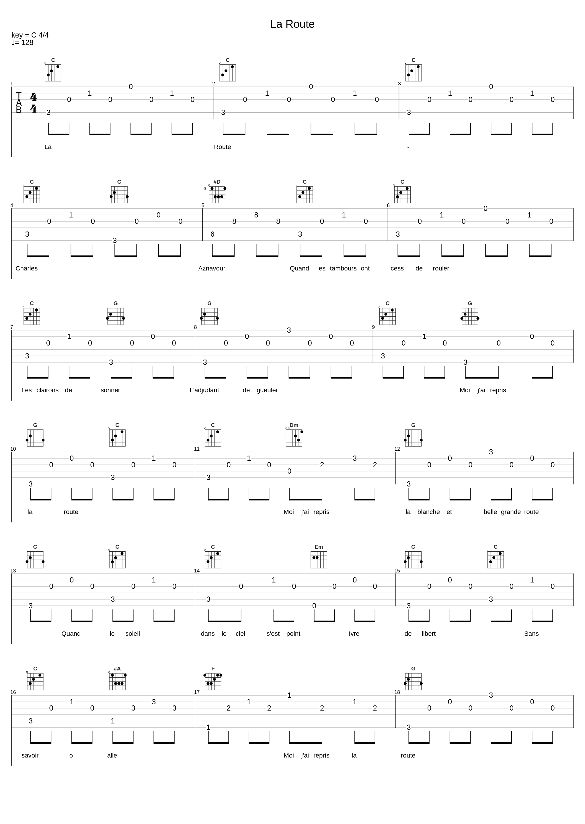 La Route_Charles Aznavour_1