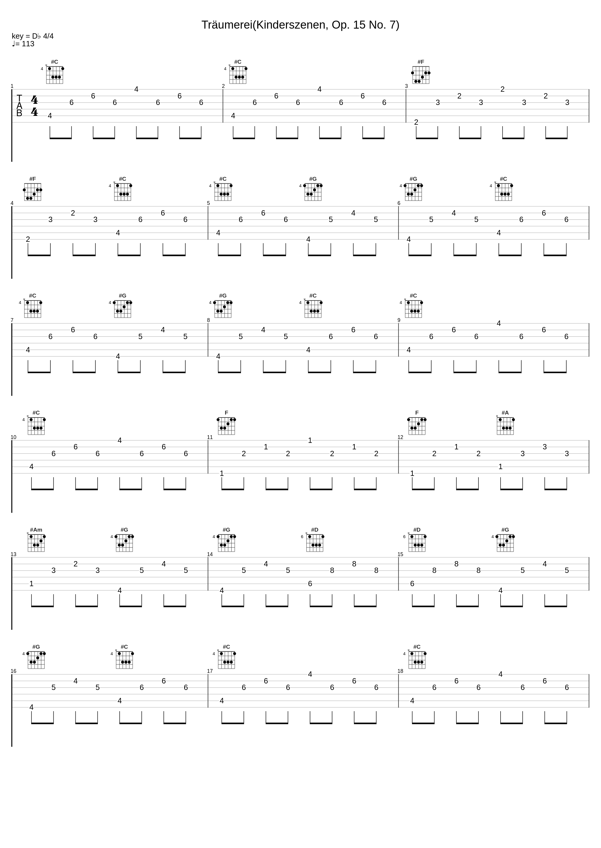 Träumerei(Kinderszenen, Op. 15 No. 7)_Relaxing Orgel_1