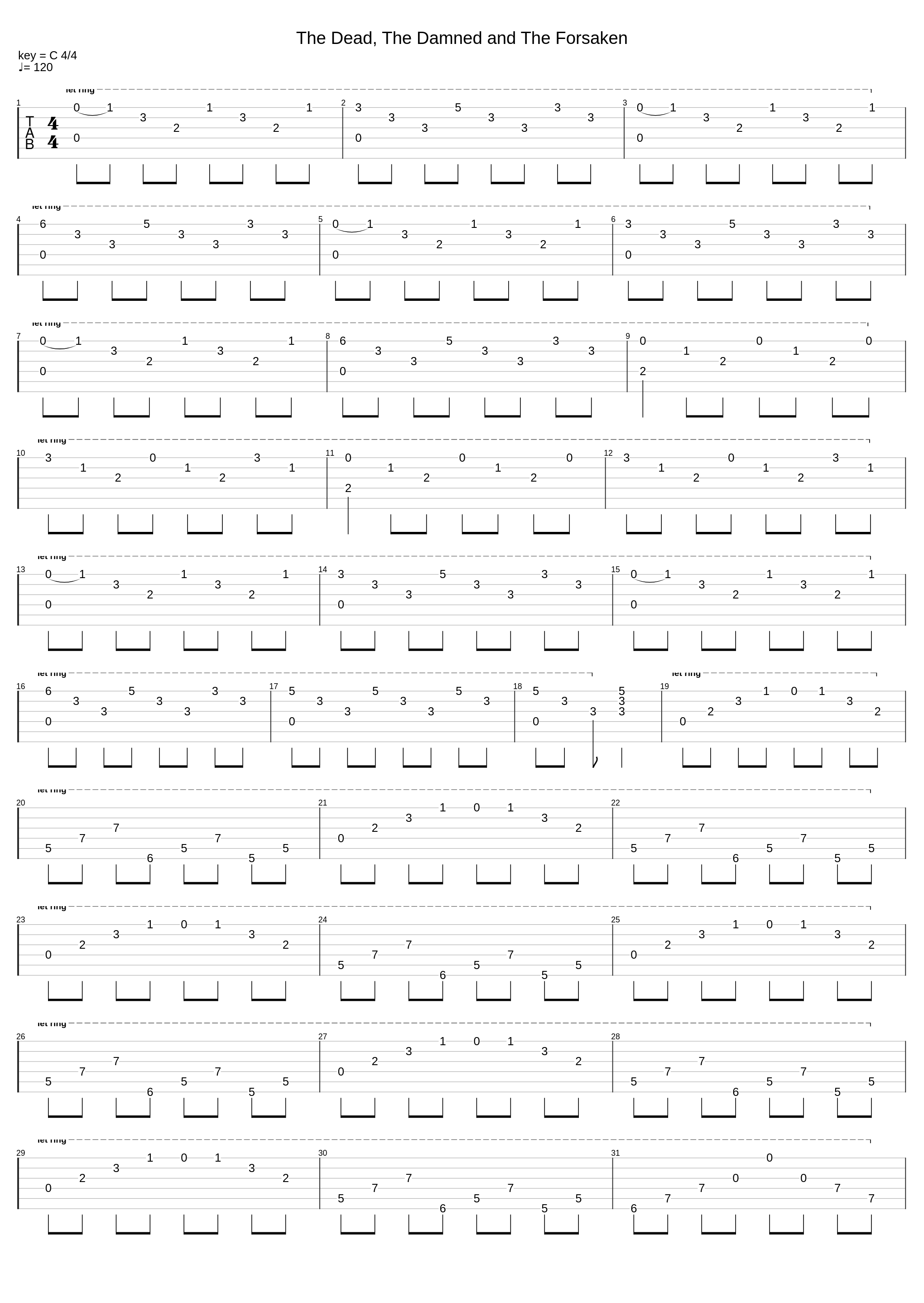 The Dead The Damned And The Forsaken_Bleed No More_1