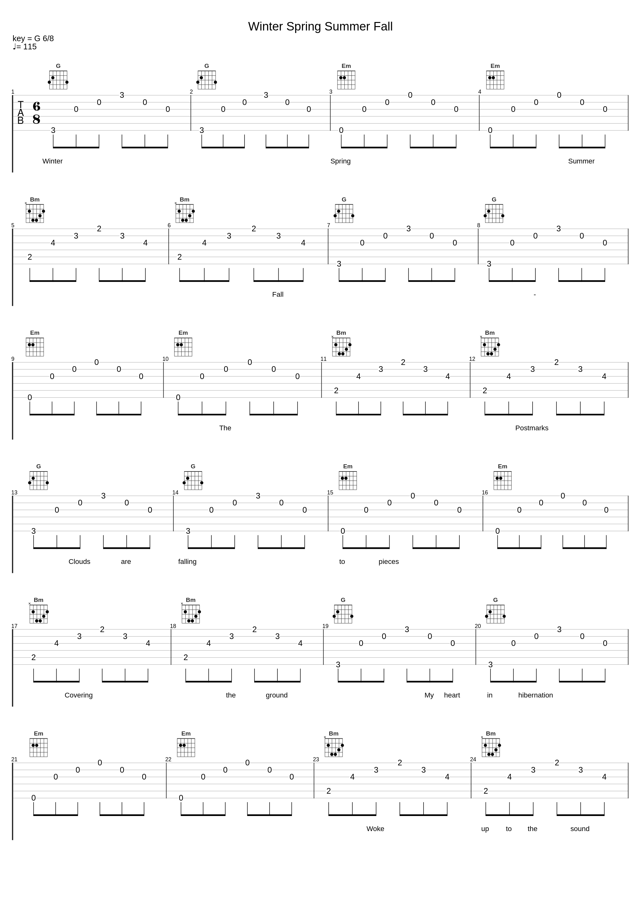 Winter Spring Summer Fall_The Postmarks_1