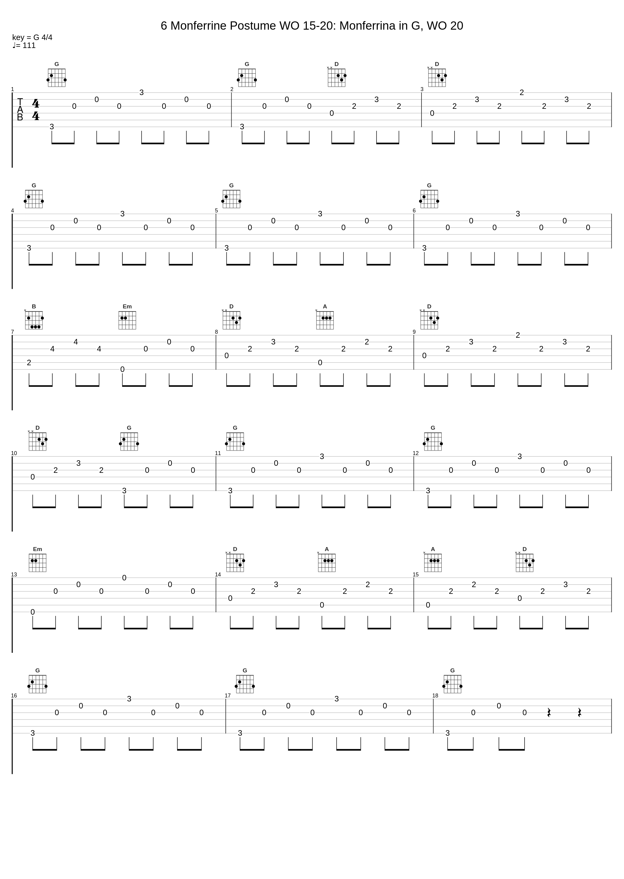 6 Monferrine Postume WO 15-20: Monferrina in G, WO 20_Pietro Spada,Muzio Clementi_1