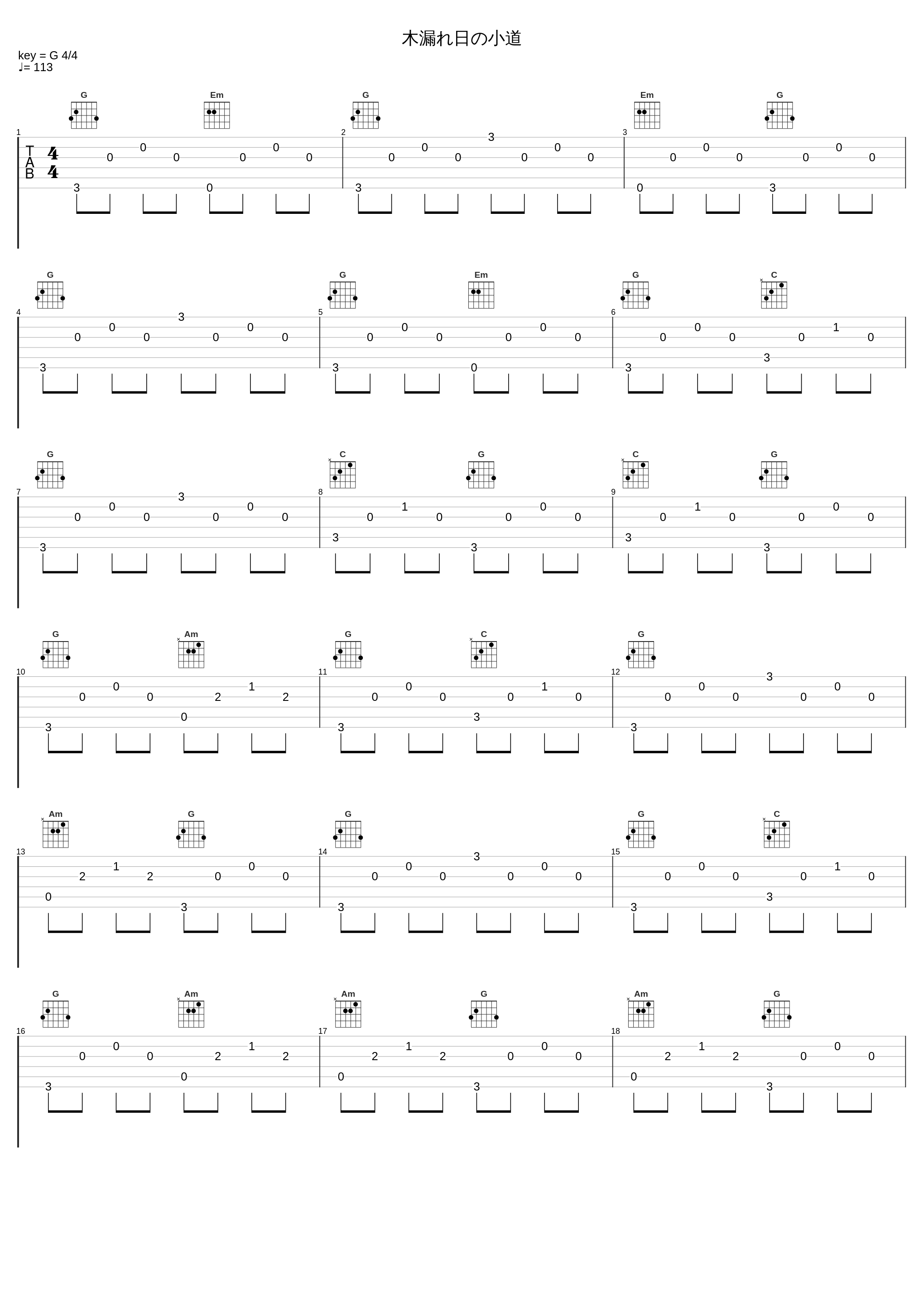 木漏れ日の小道_吉森信_1