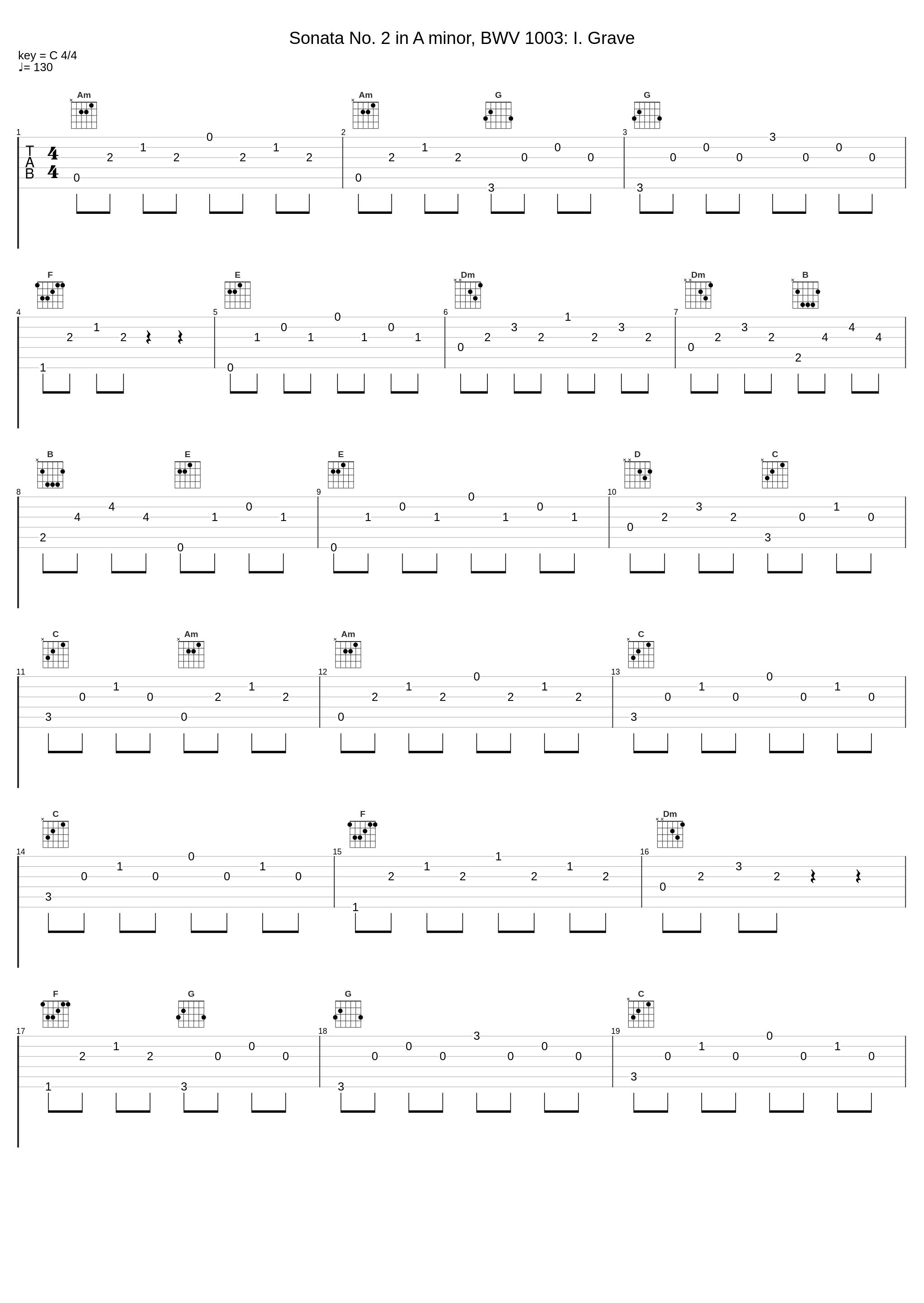 Sonata No. 2 in A minor, BWV 1003: I. Grave_Tatyana Ryzhkova_1