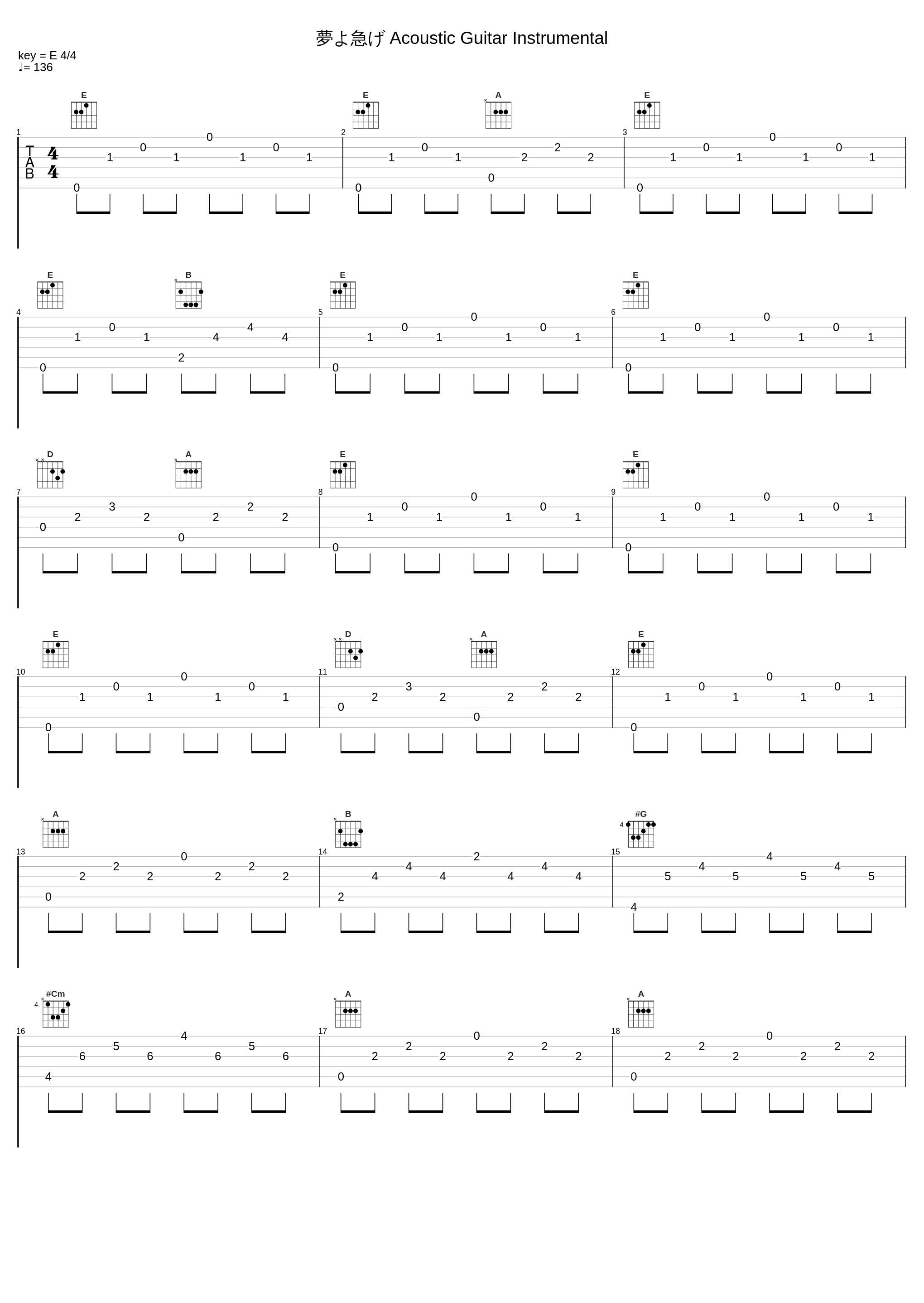 夢よ急げ Acoustic Guitar Instrumental_THE ALFEE_1