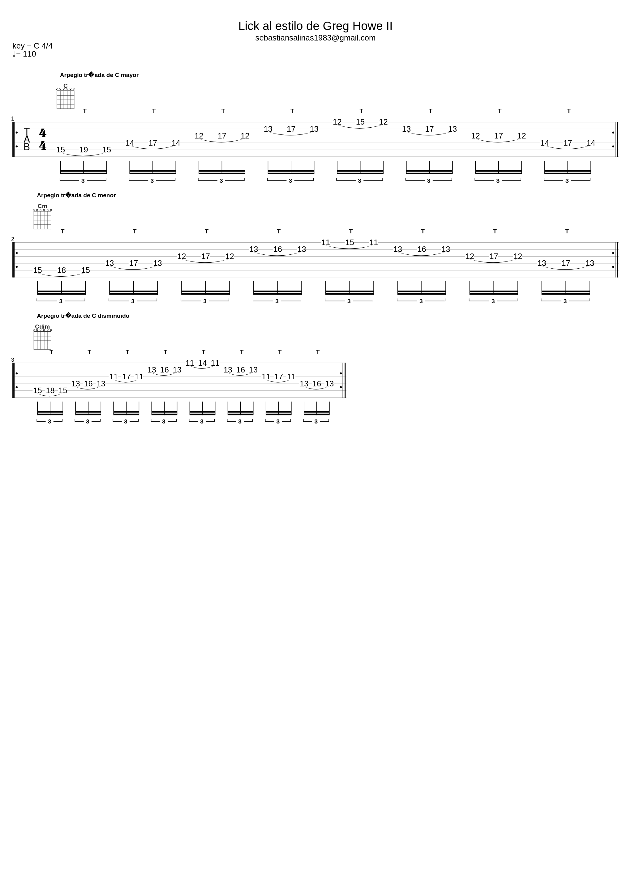 GH Lick 2 - Tab by Sebastian Salinas - sebastiansalinasguitarra.com_Greg Howe_1